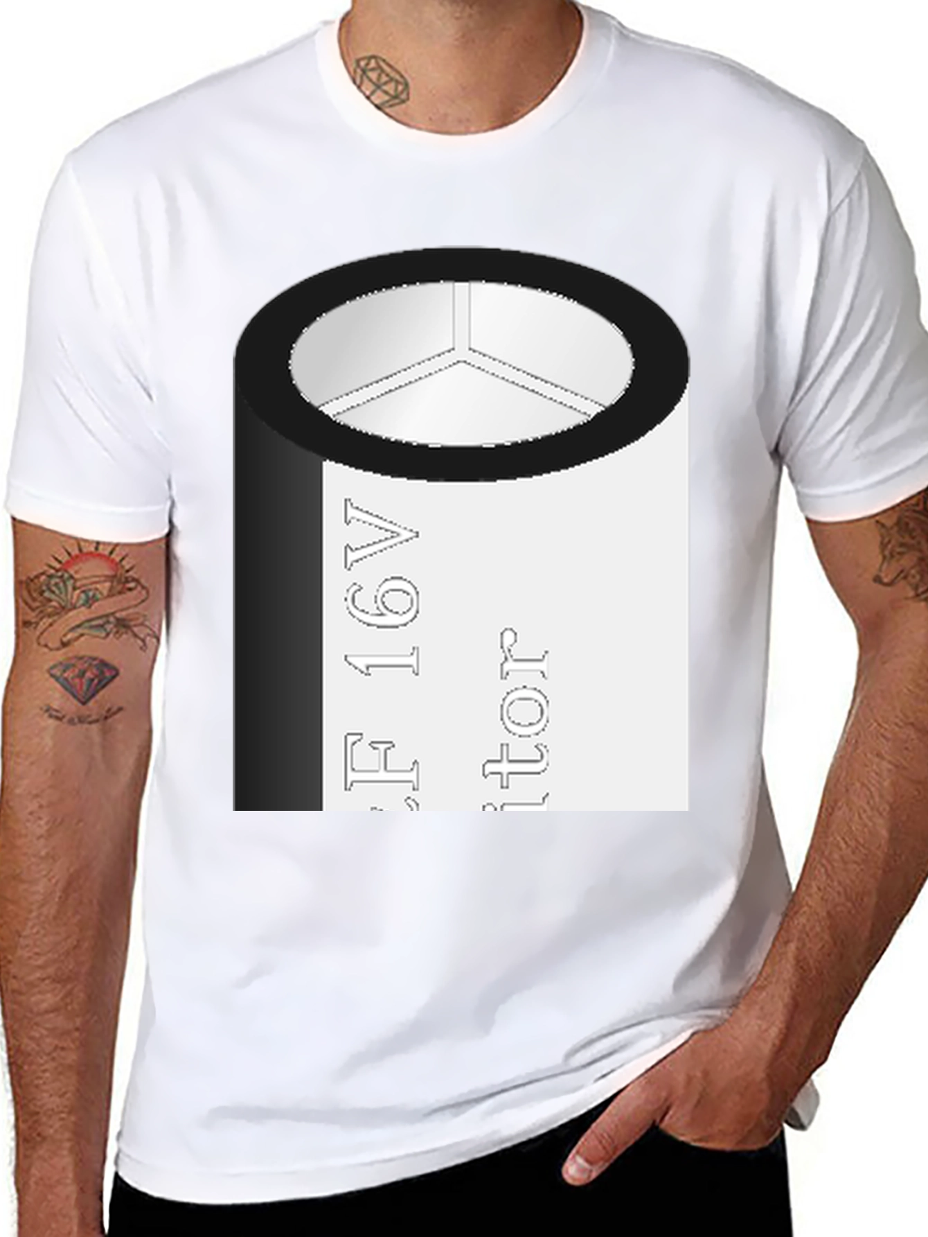 Capacitor T-Shirt - Geeky Electronics Tee