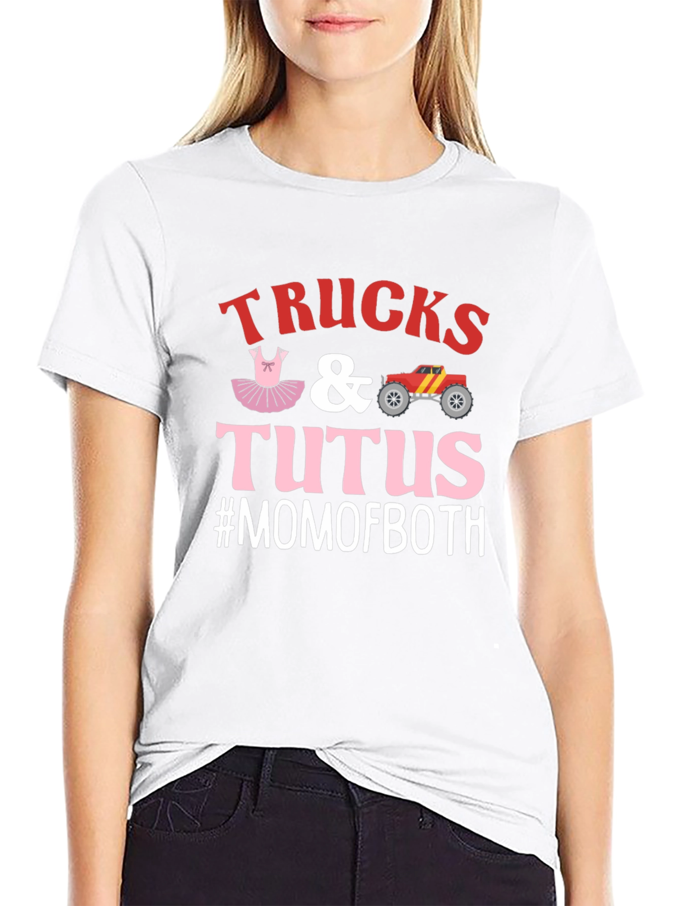 Trucks & Tutus #MOMOFBOTH Graphic Tee