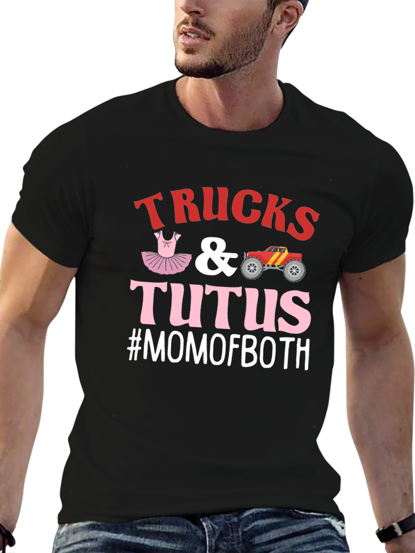 Trucks & Tutus #MOMOFBOTH Graphic Tee