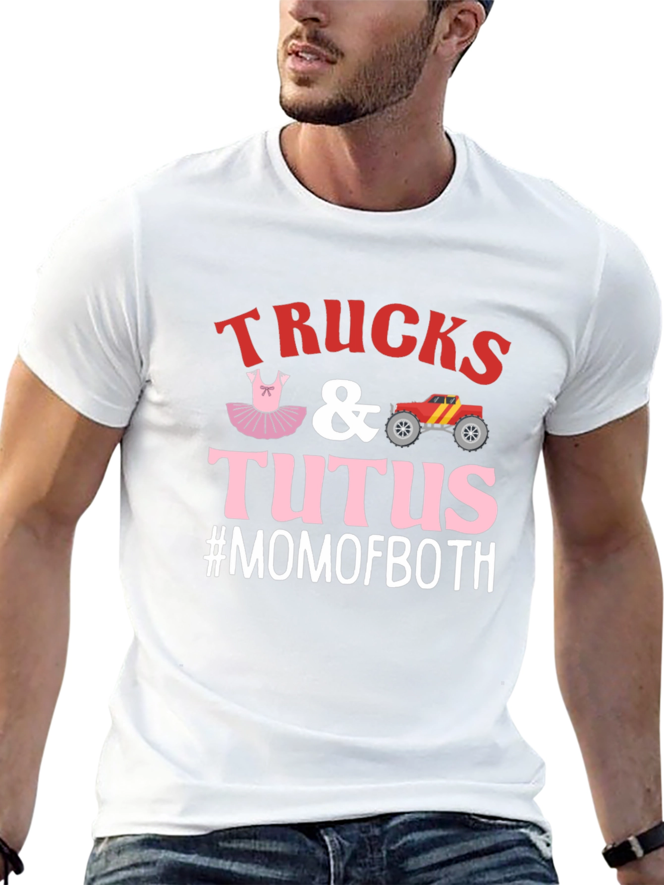 Trucks & Tutus #MOMOFBOTH Graphic Tee