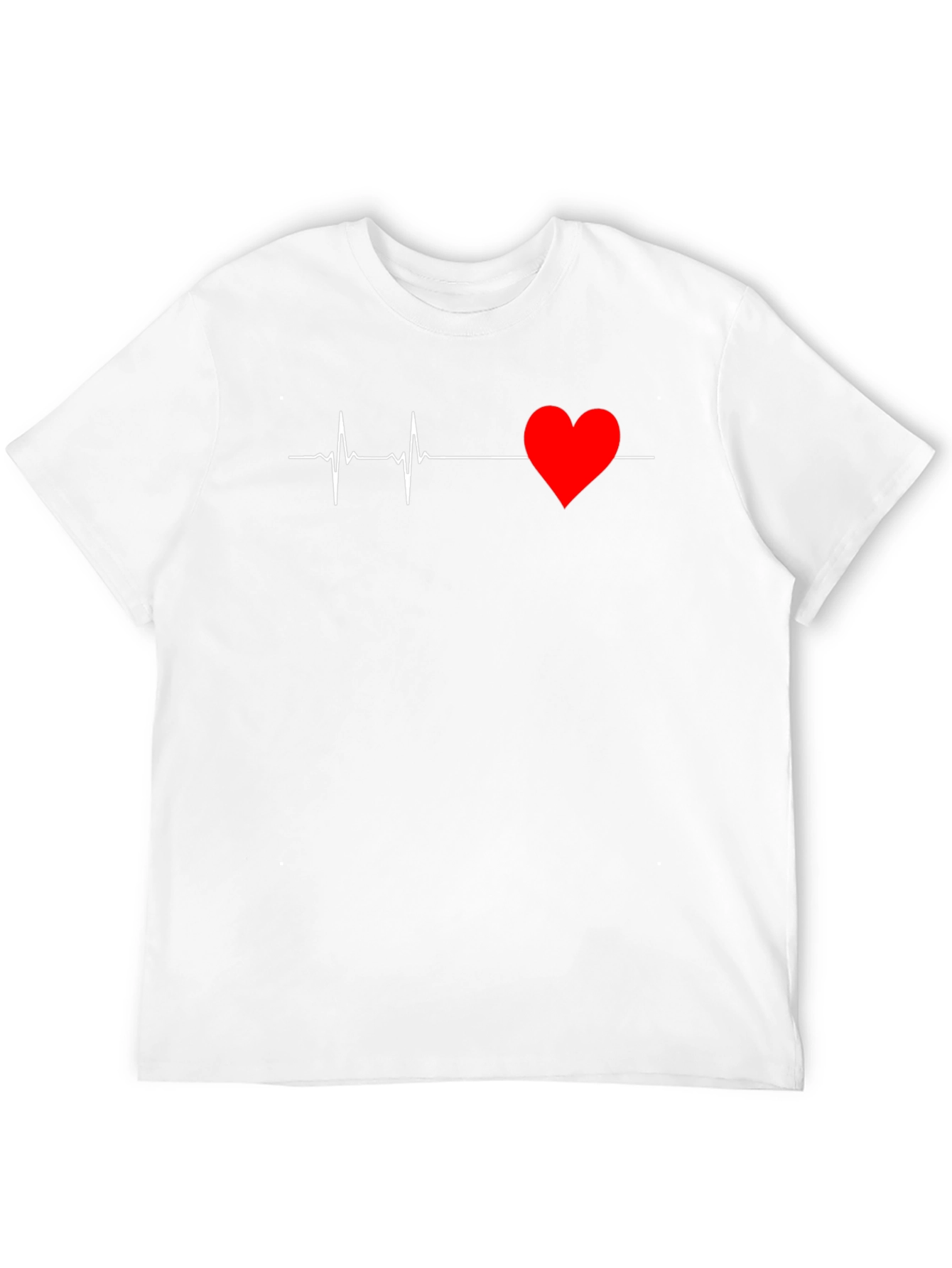 Heartbeat Graphic Tee - Modern Black T-Shirt