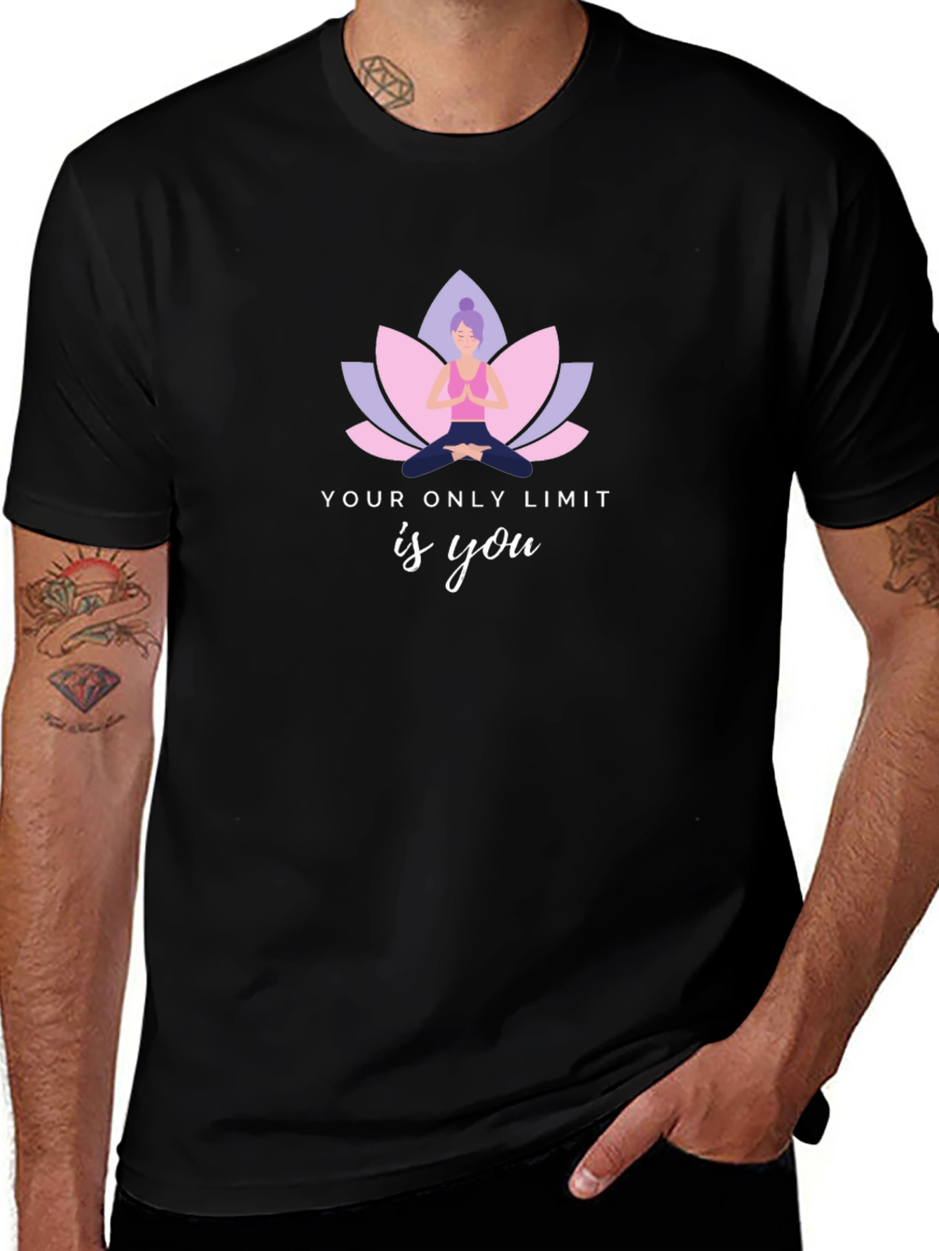 Yoga Lotus T-Shirt - Your Only Limit