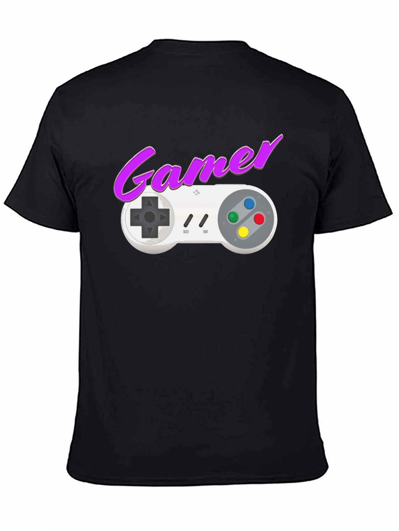 Retro Gamer T-Shirt - SNES Controller Graphic Tee