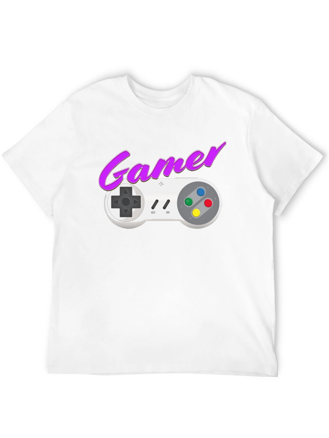Retro Gamer T-Shirt - SNES Controller Graphic Tee