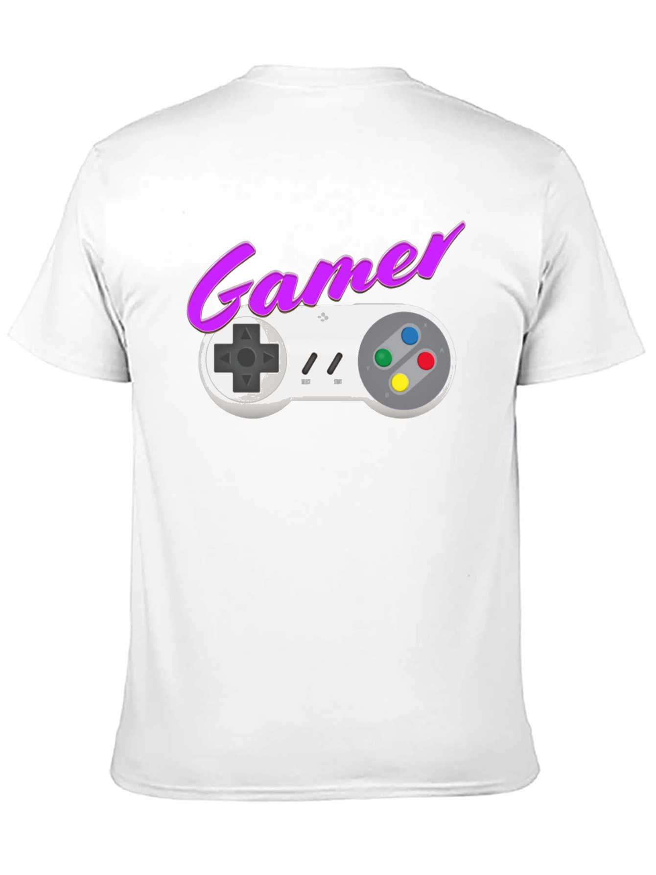 Retro Gamer T-Shirt - SNES Controller Graphic Tee