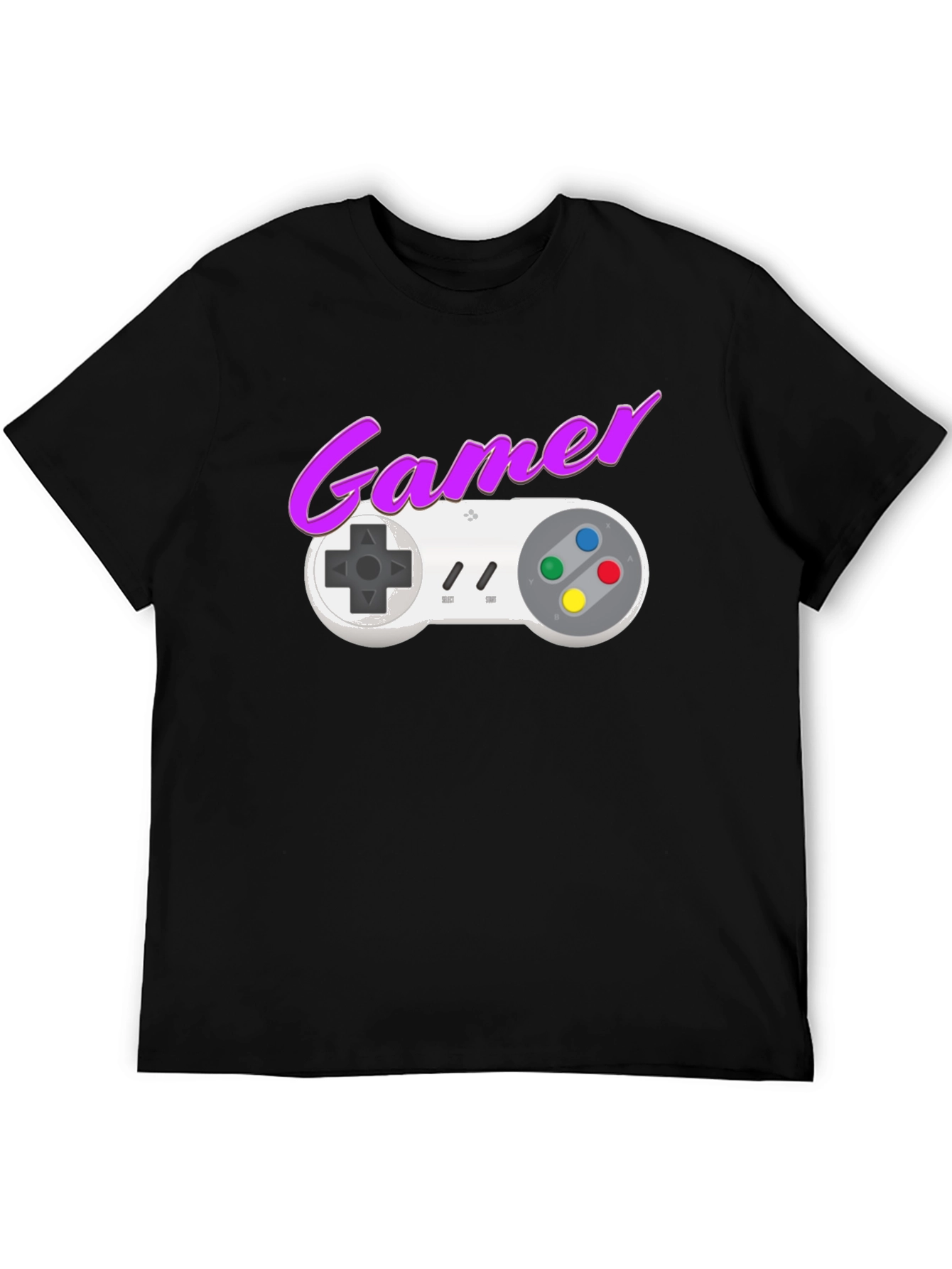 Retro Gamer T-Shirt - SNES Controller Graphic Tee