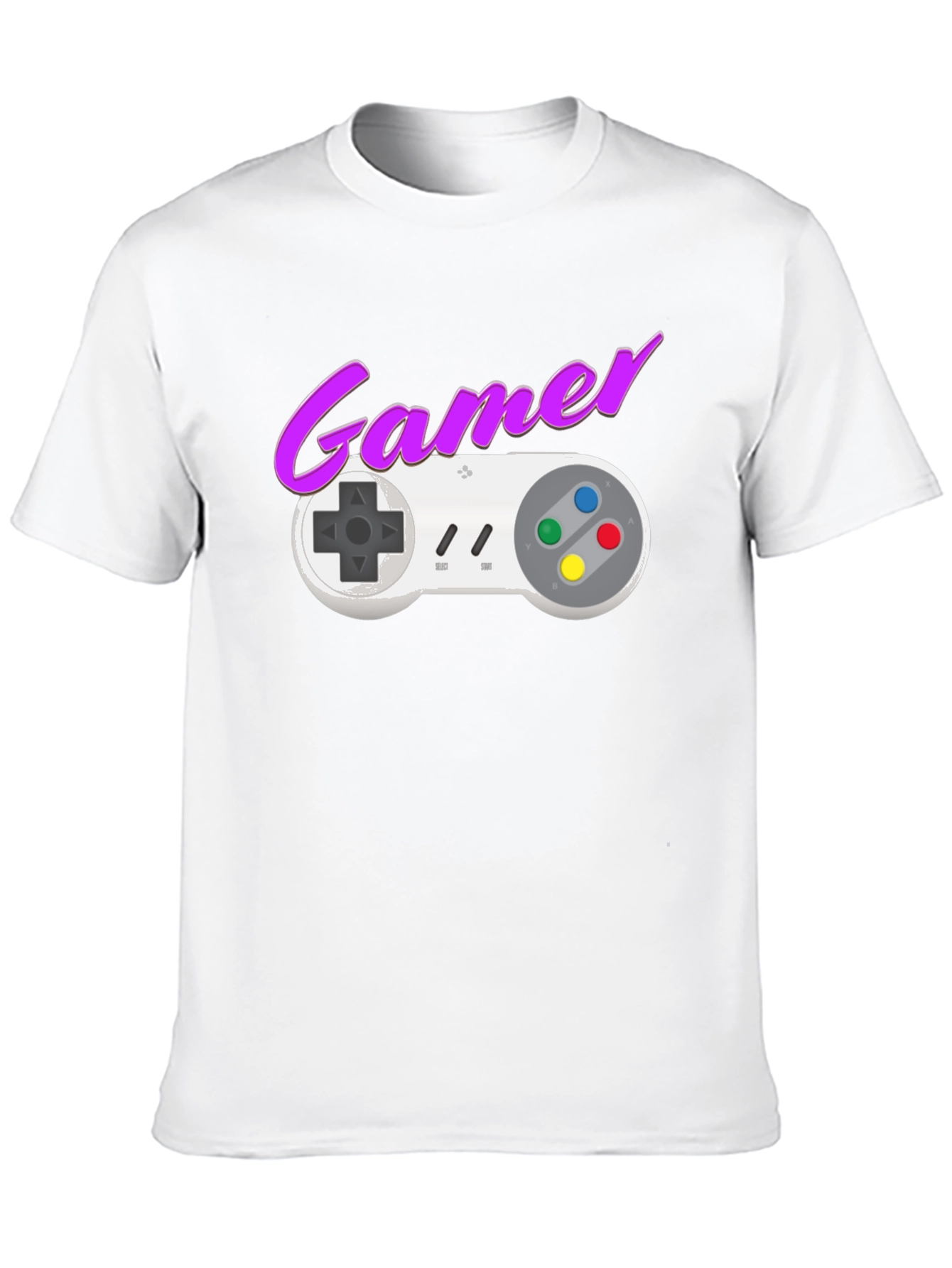 Retro Gamer T-Shirt - SNES Controller Graphic Tee