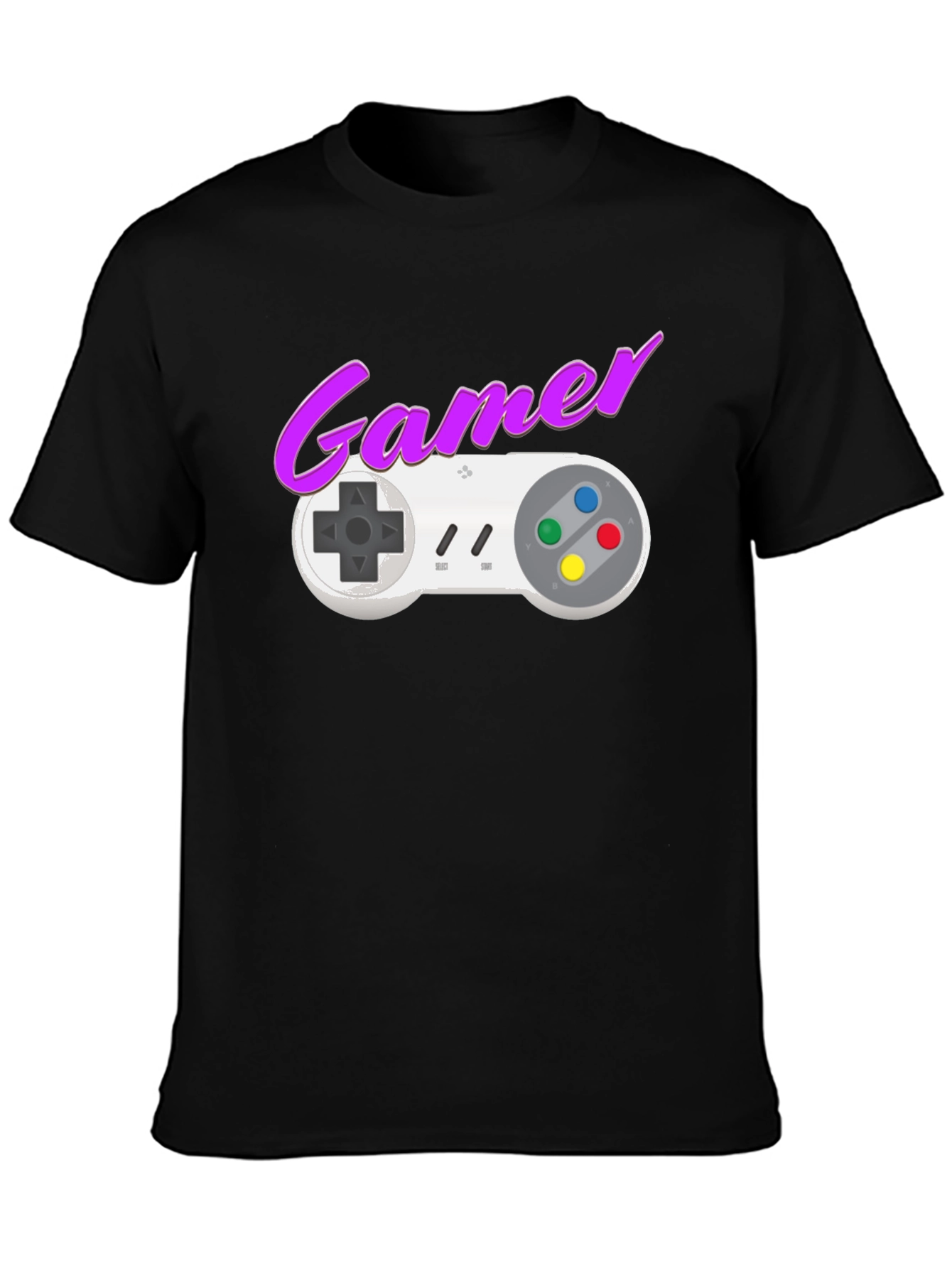 Retro Gamer T-Shirt - SNES Controller Graphic Tee