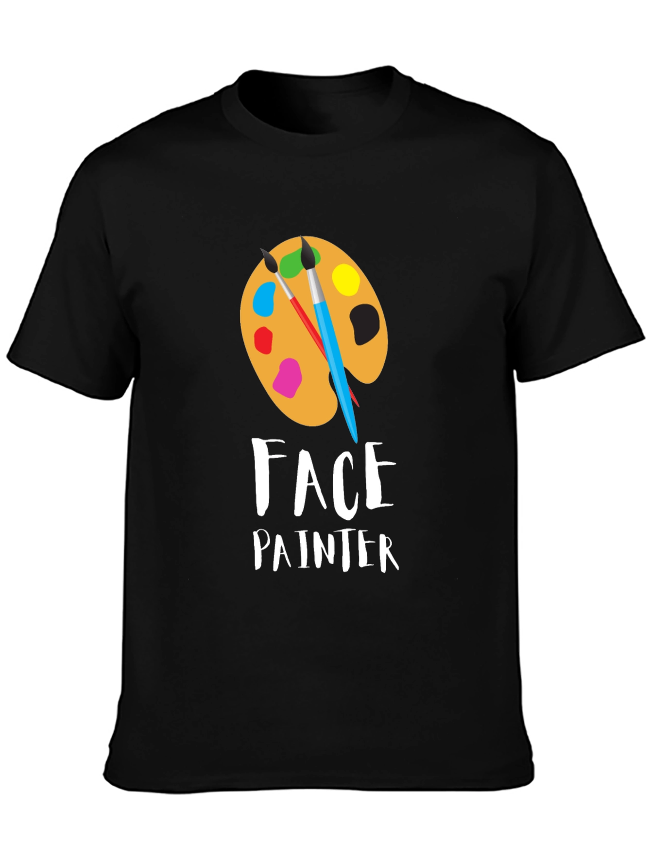 Face Painter T-Shirt: Artistic Palette Design