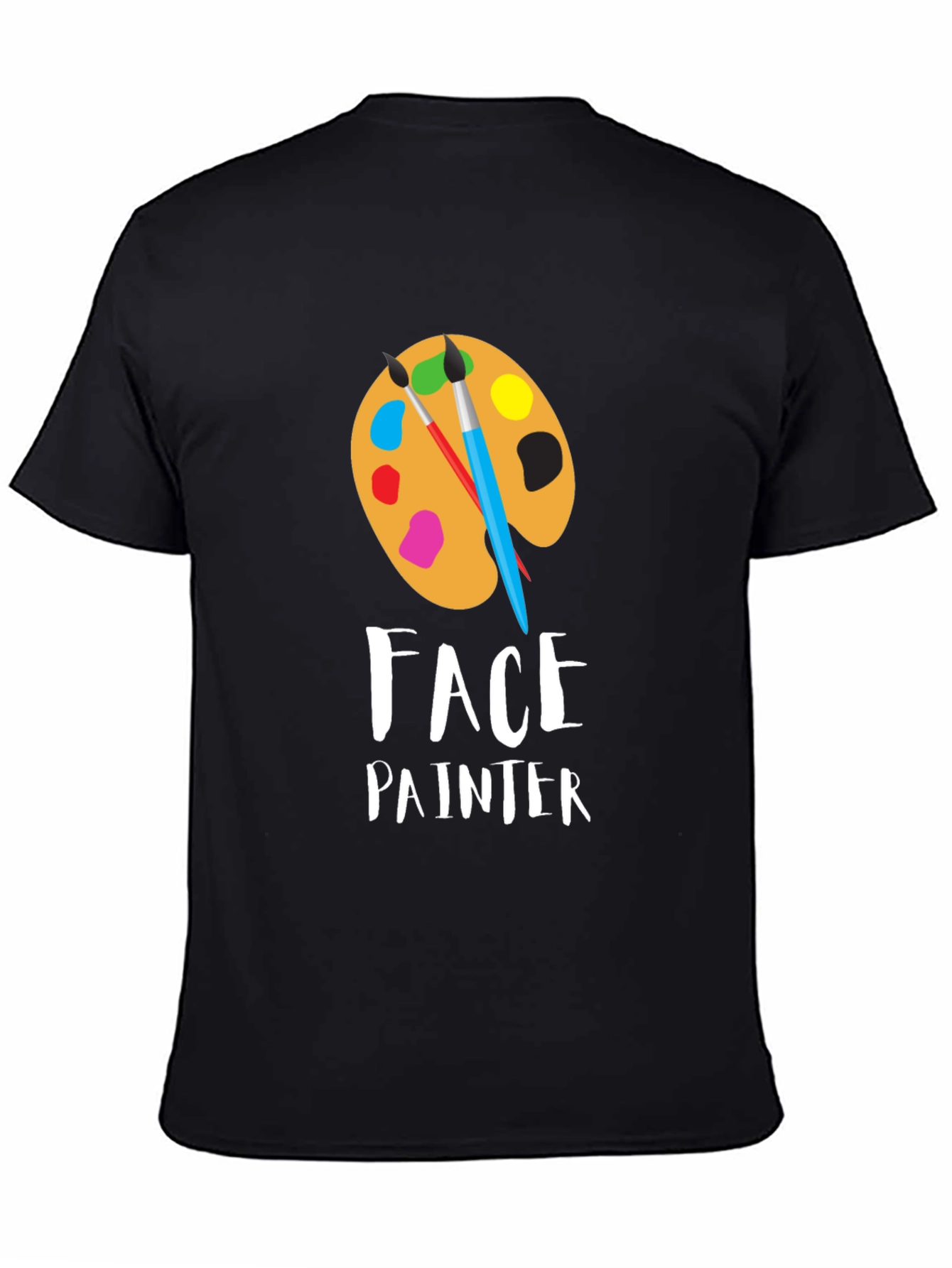 Face Painter T-Shirt: Artistic Palette Design