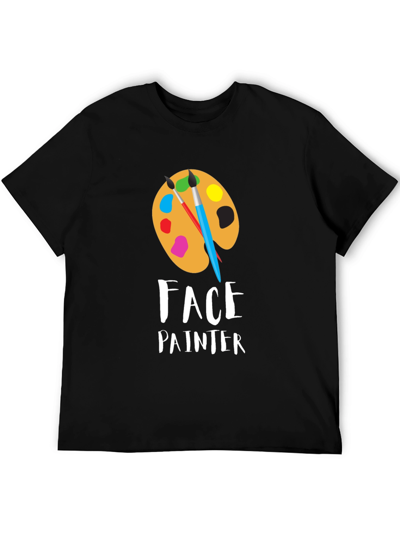 Face Painter T-Shirt: Artistic Palette Design