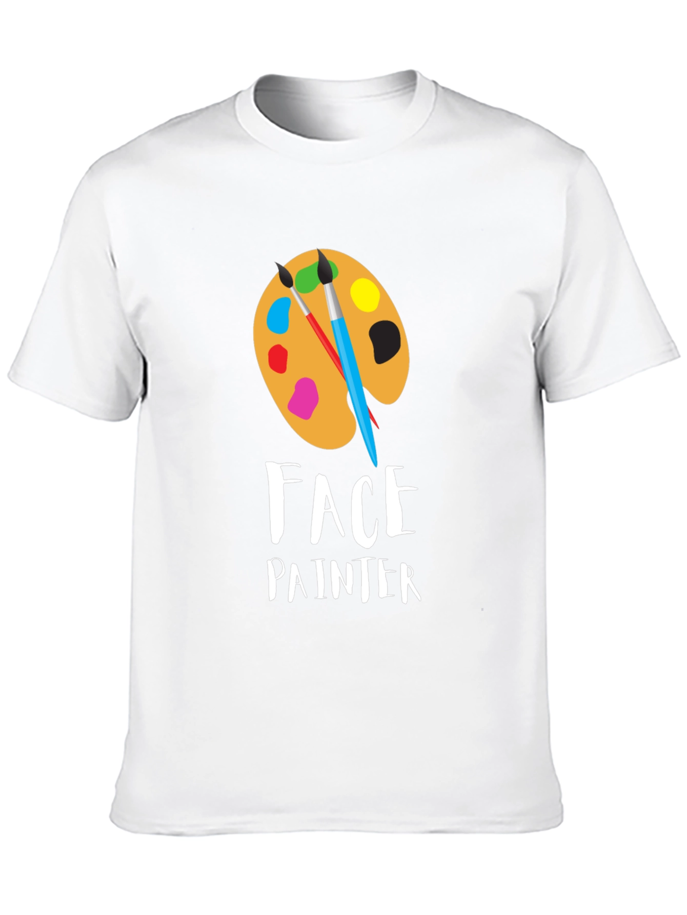 Face Painter T-Shirt: Artistic Palette Design