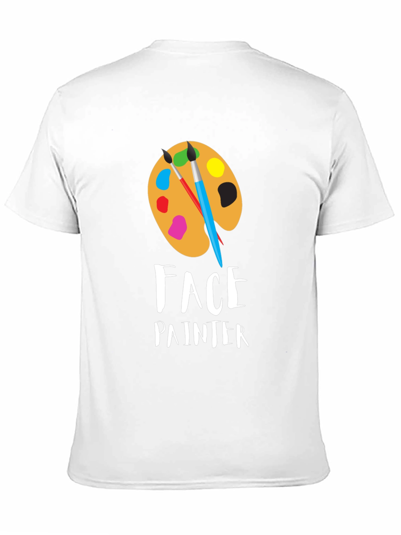 Face Painter T-Shirt: Artistic Palette Design