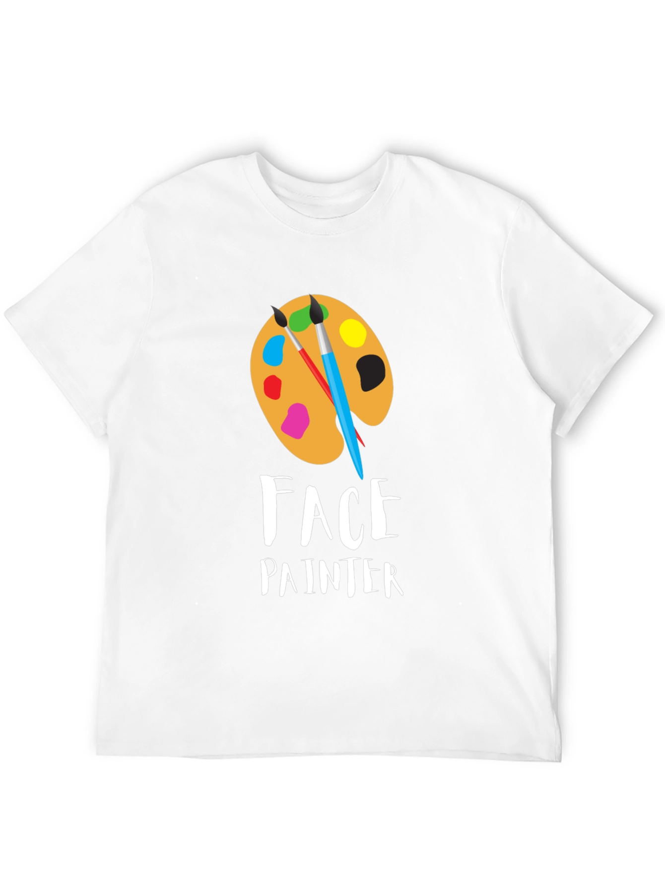 Face Painter T-Shirt: Artistic Palette Design
