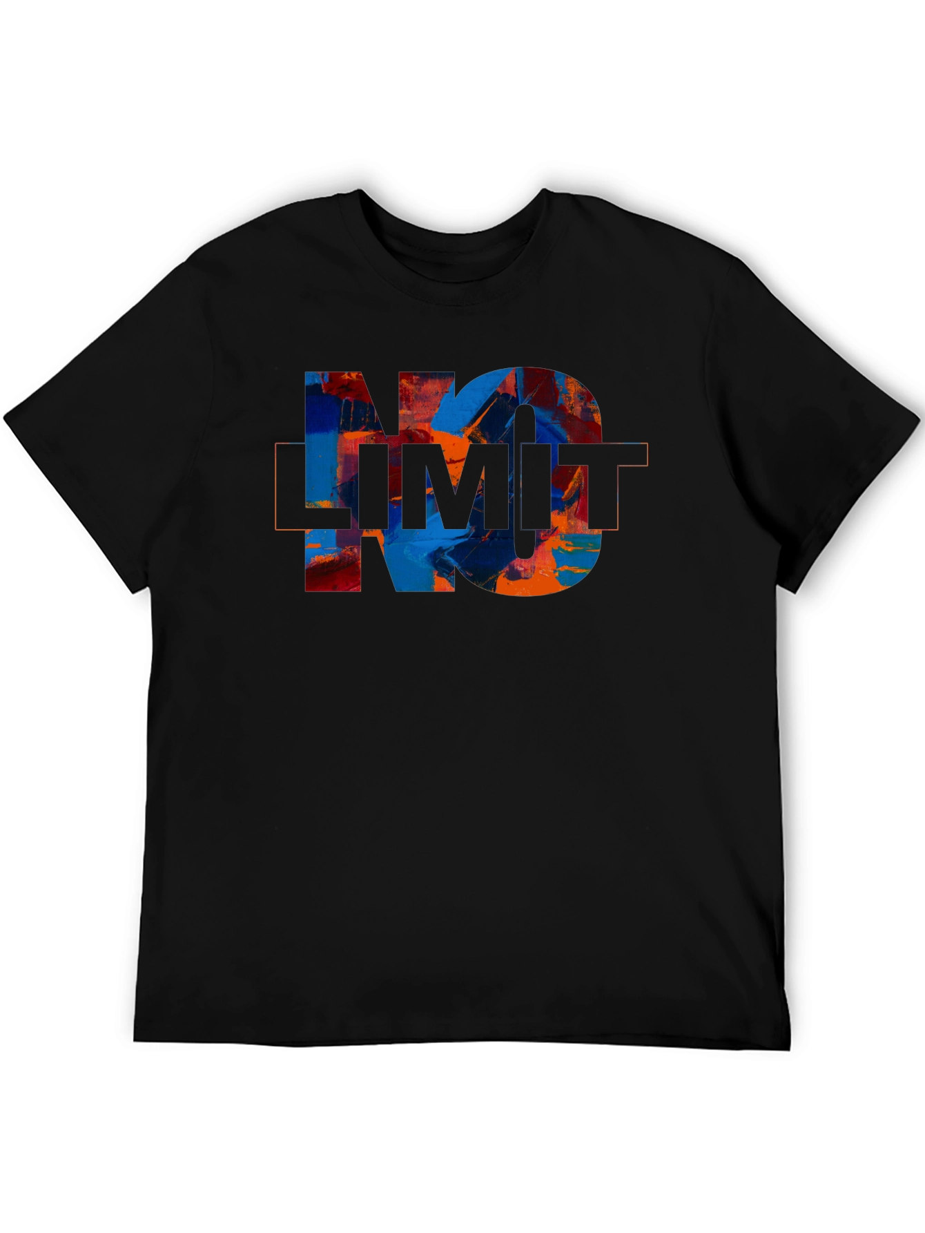 No Limit Graphic Print Crew Neck T-Shirt