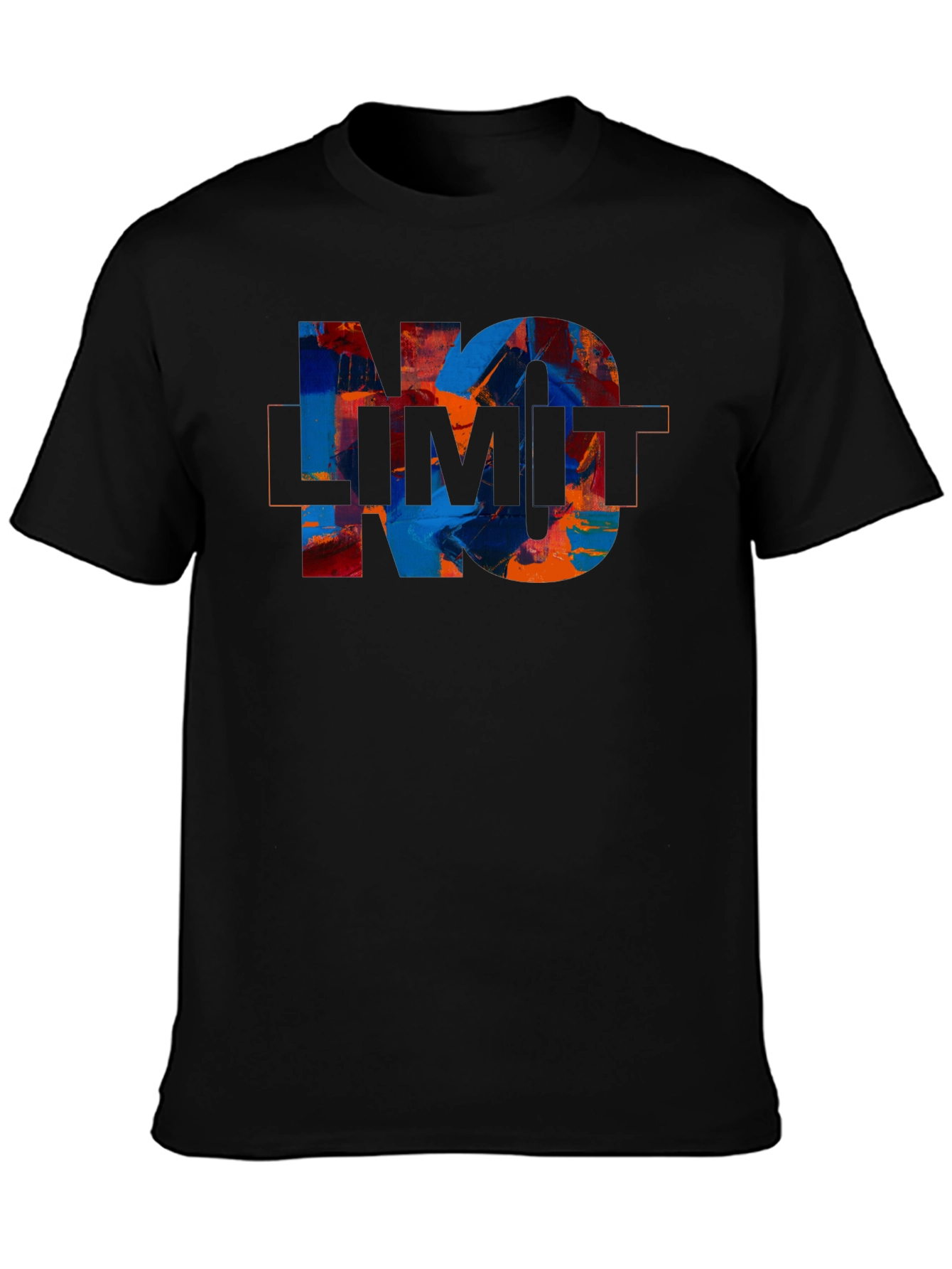 No Limit Graphic Print Crew Neck T-Shirt