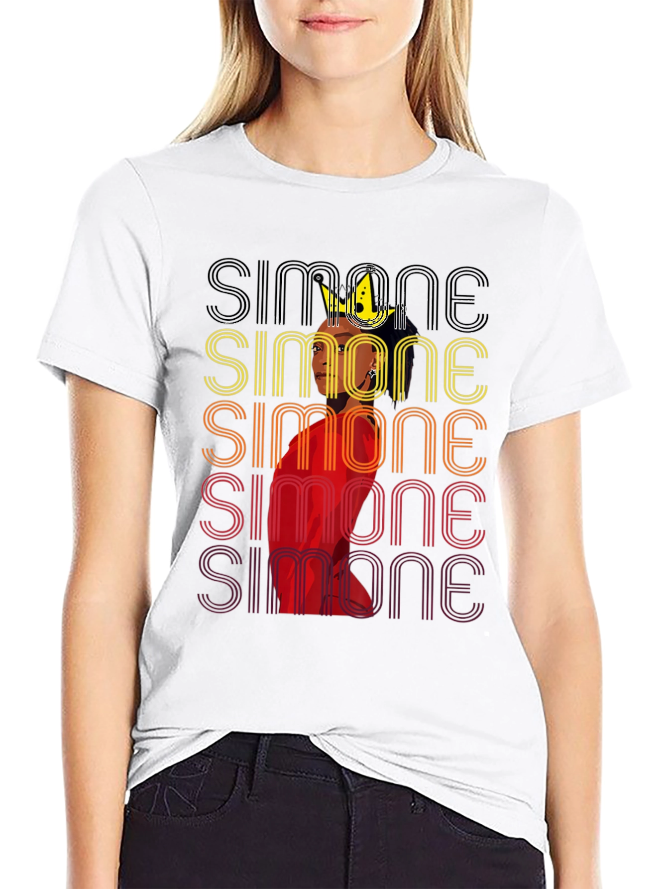 Simone Retro Graphic T-Shirt