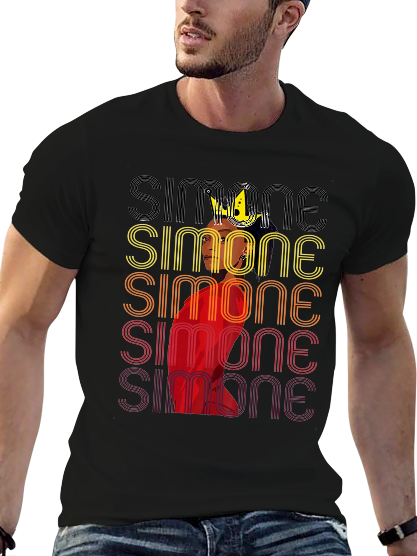 Simone Retro Graphic T-Shirt