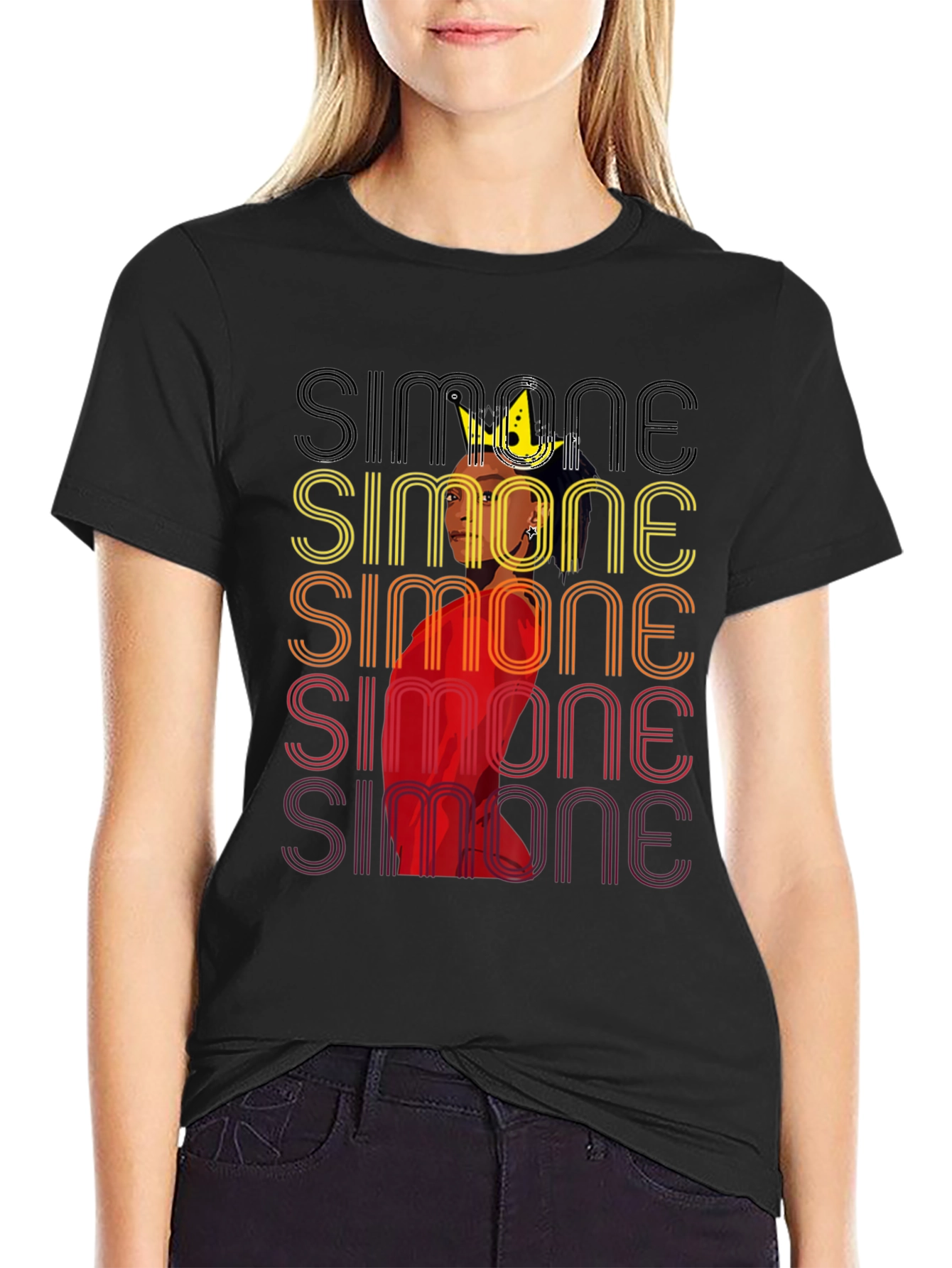 Simone Retro Graphic T-Shirt