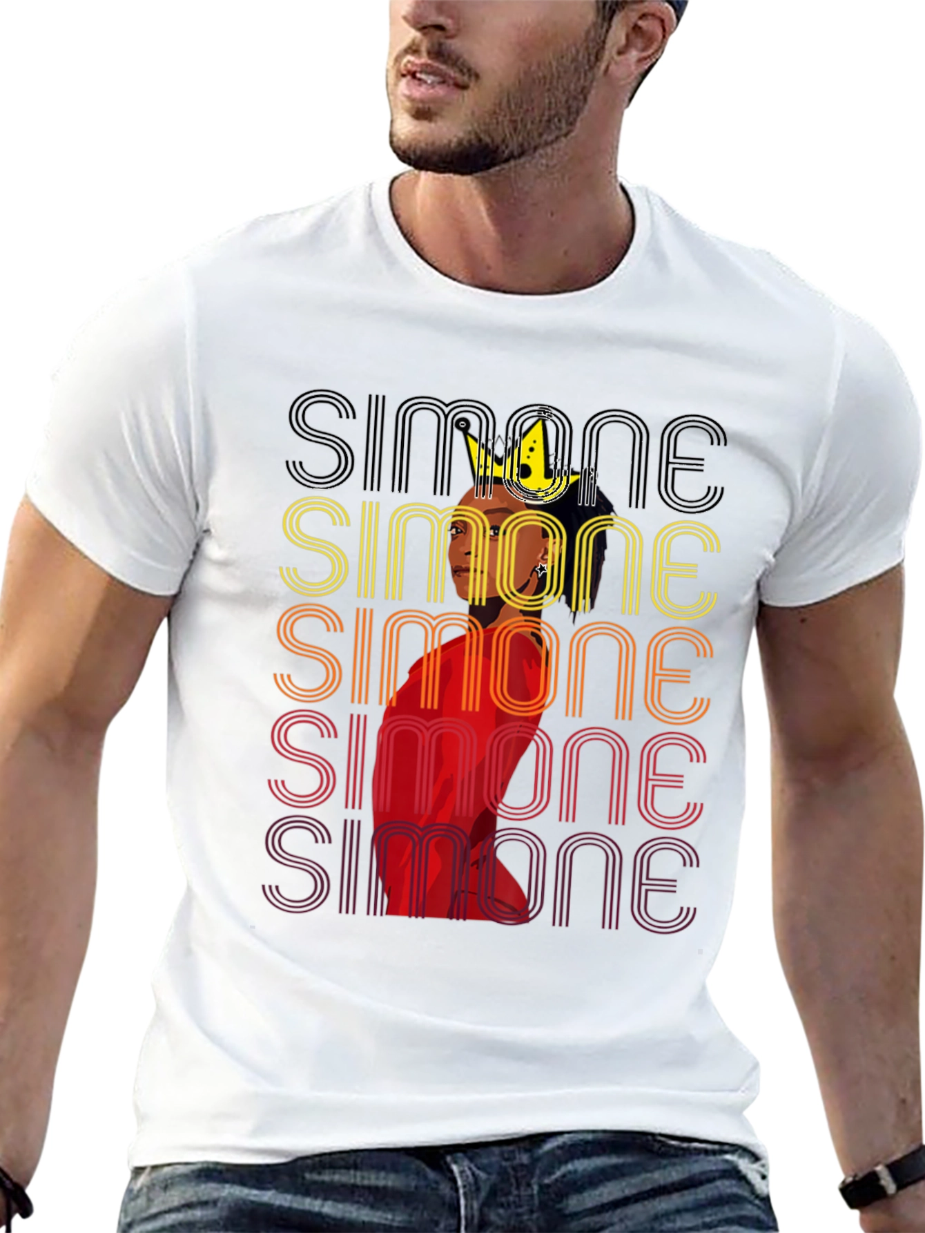 Simone Retro Graphic T-Shirt