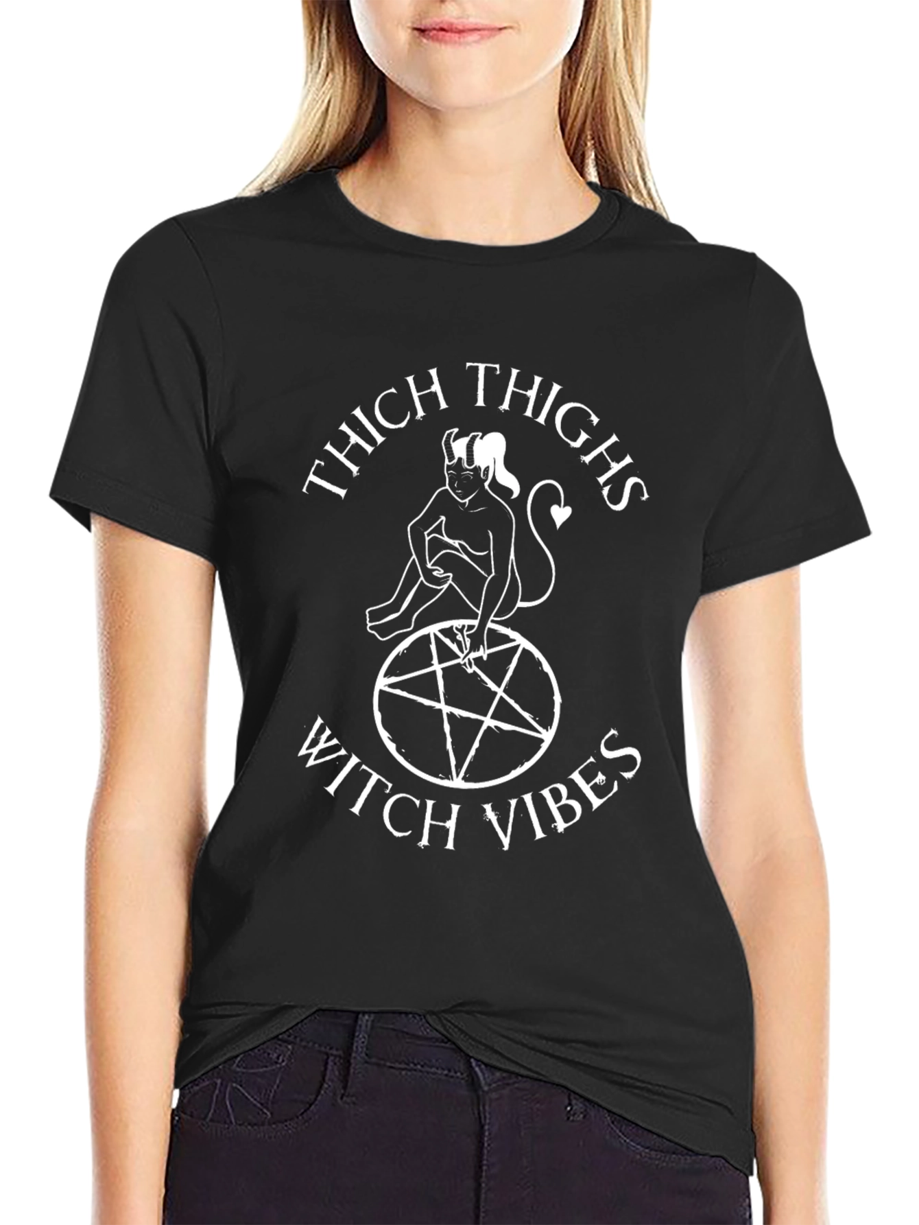 Thick Thighs Witch Vibes Graphic Tee