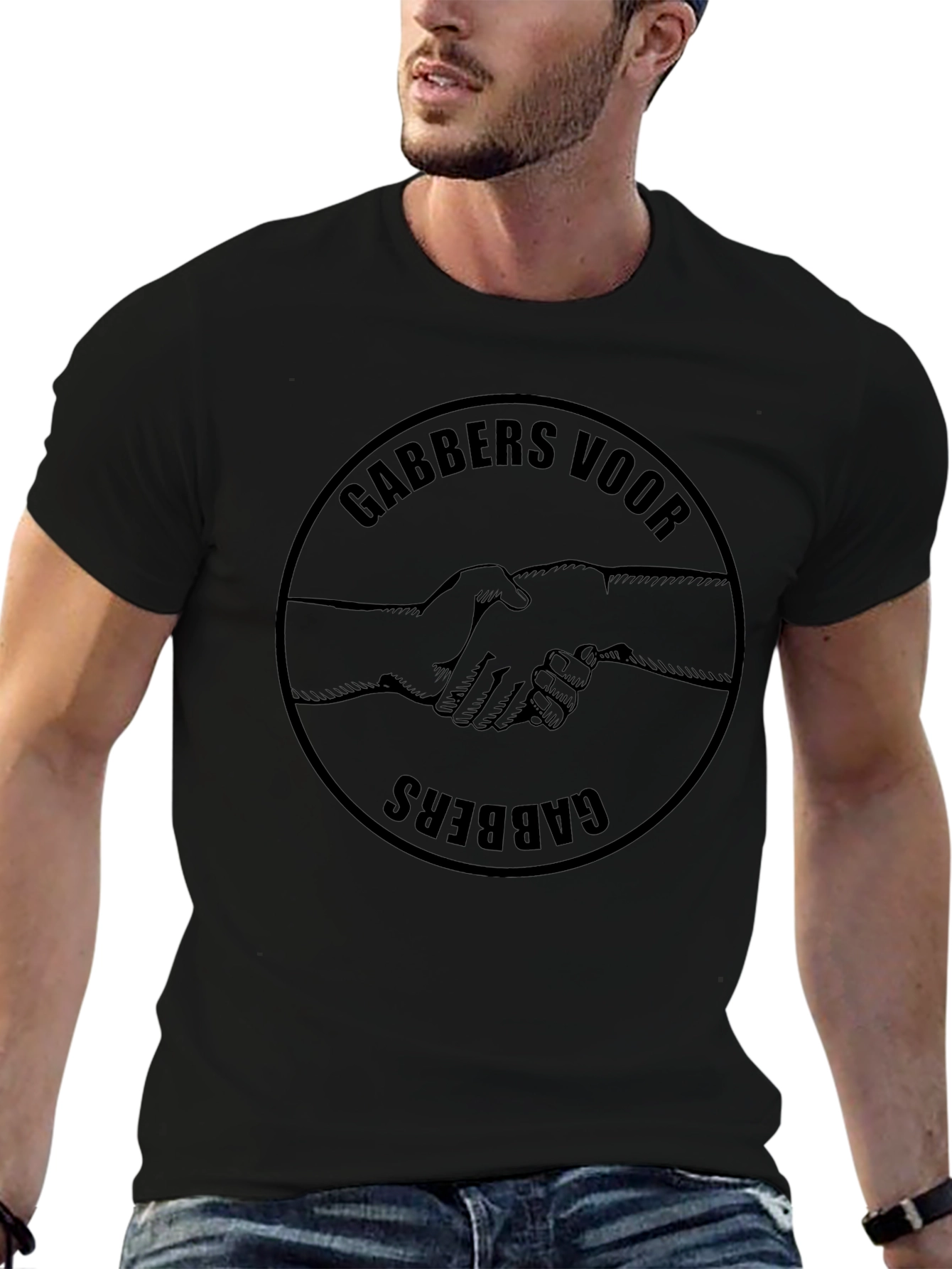 GABBERS VOOR GABBERS Black T-Shirt