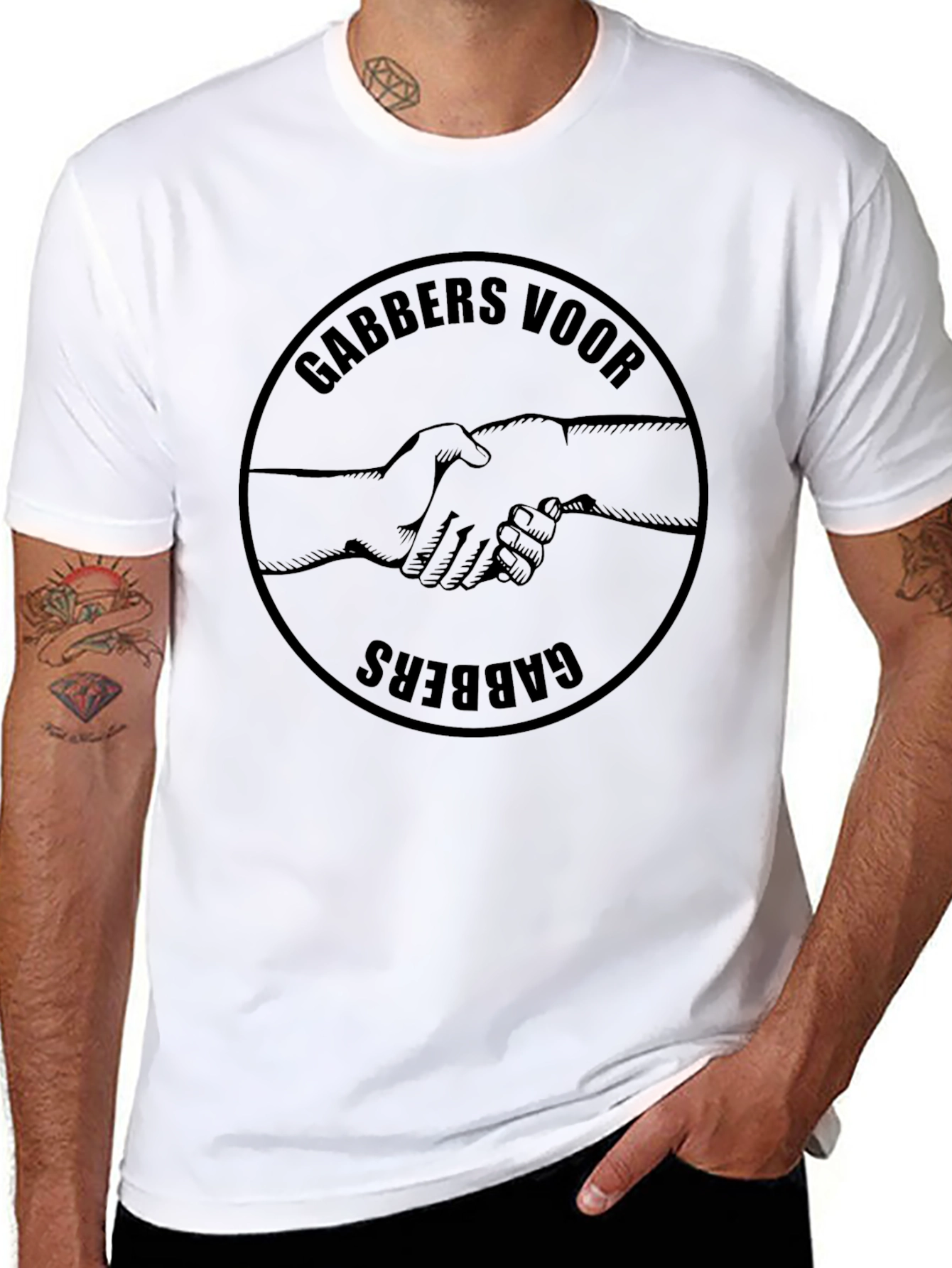 GABBERS VOOR GABBERS Black T-Shirt
