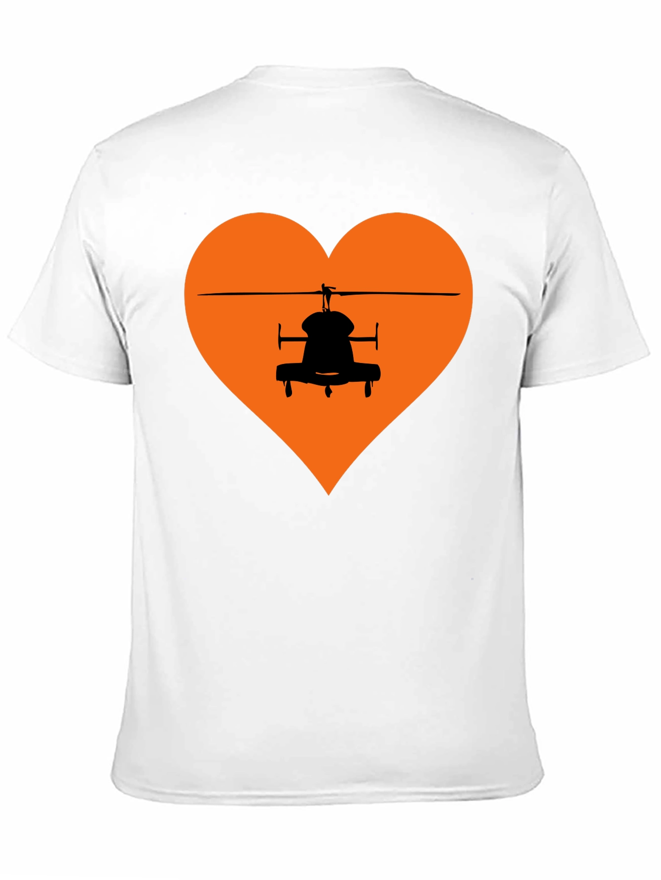 Helicopter Heart Graphic Tee - Black T-Shirt