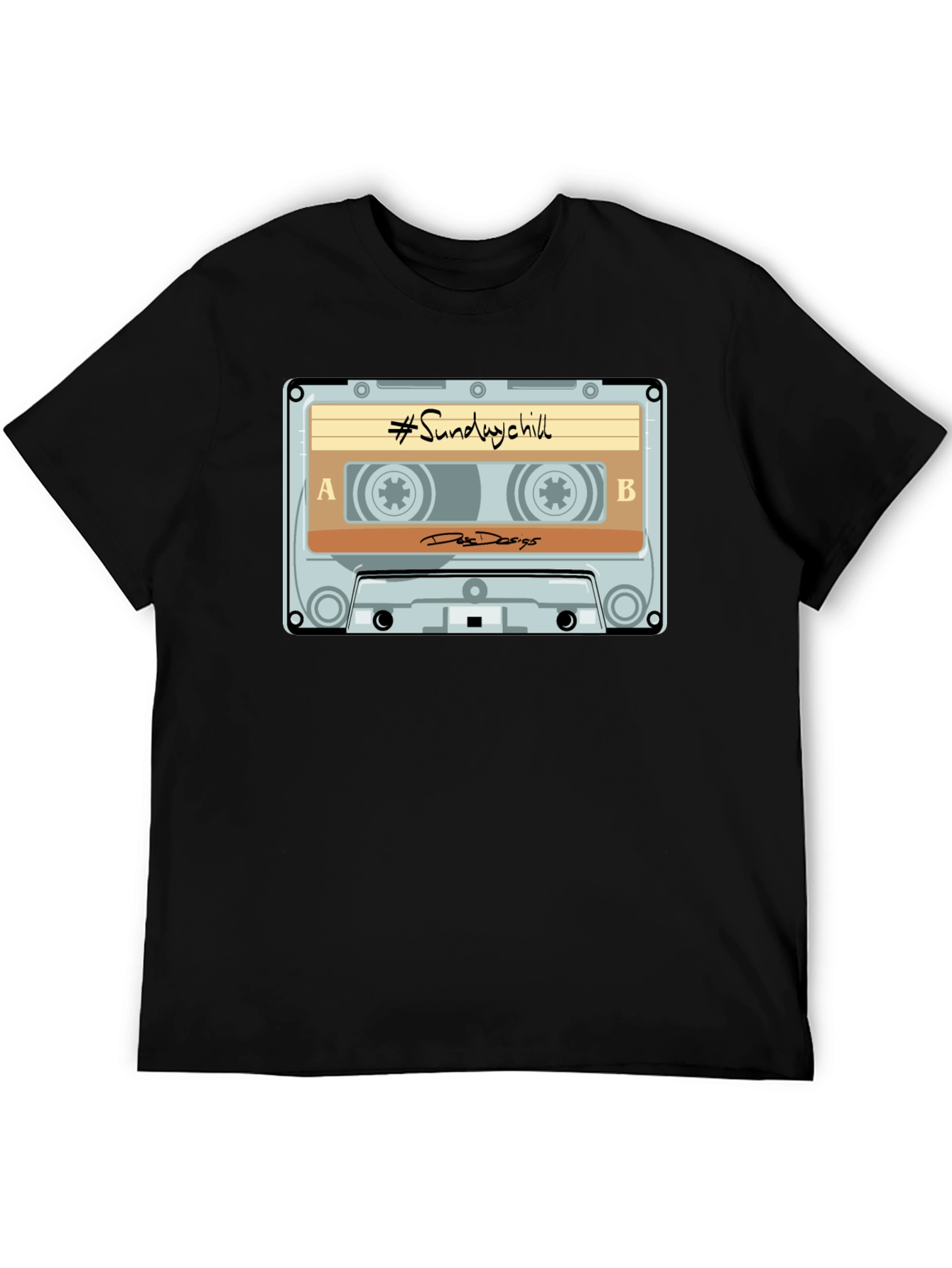 Sunday Chill Cassette Tape Graphic T-Shirt