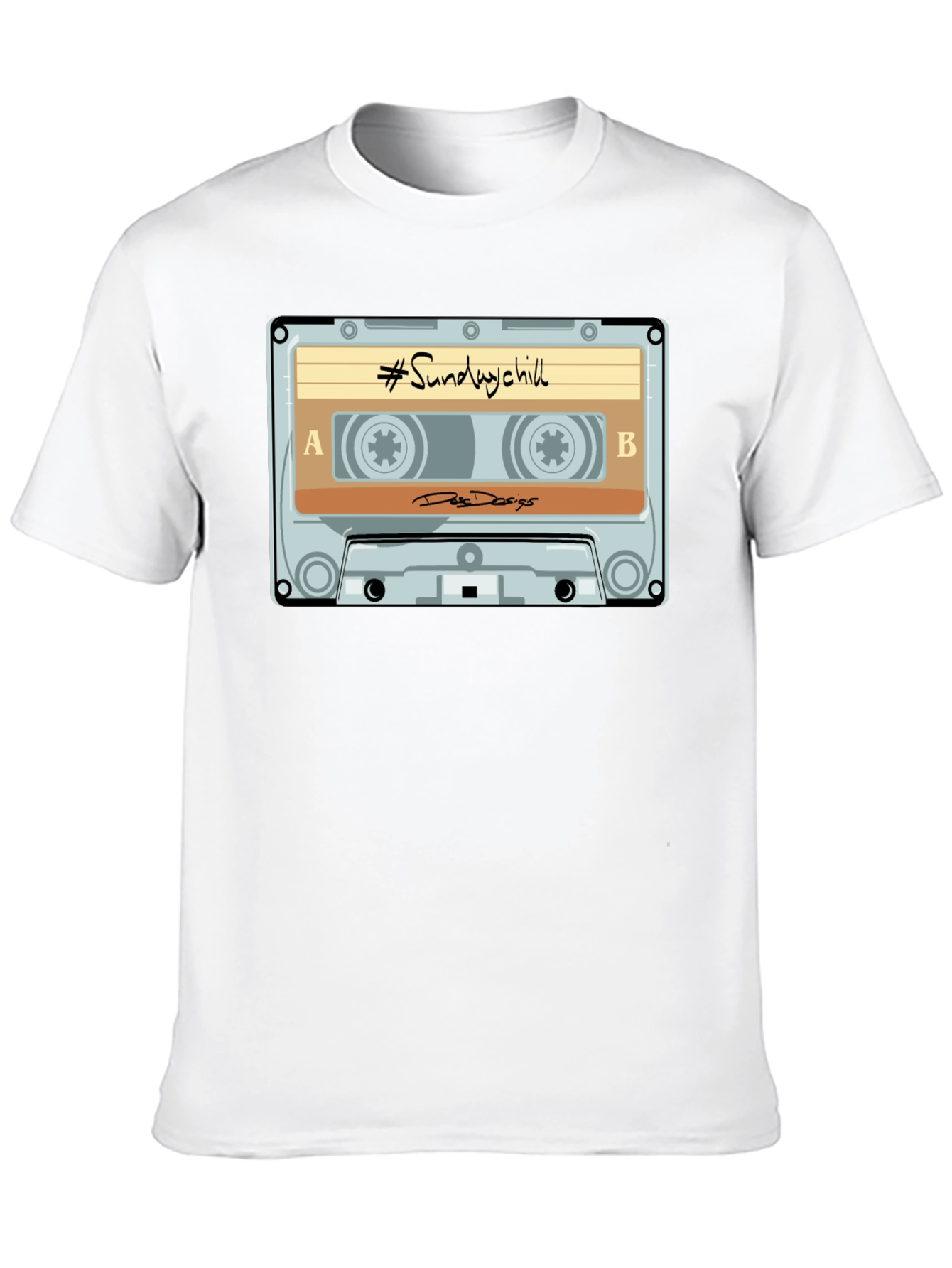Sunday Chill Cassette Tape Graphic T-Shirt