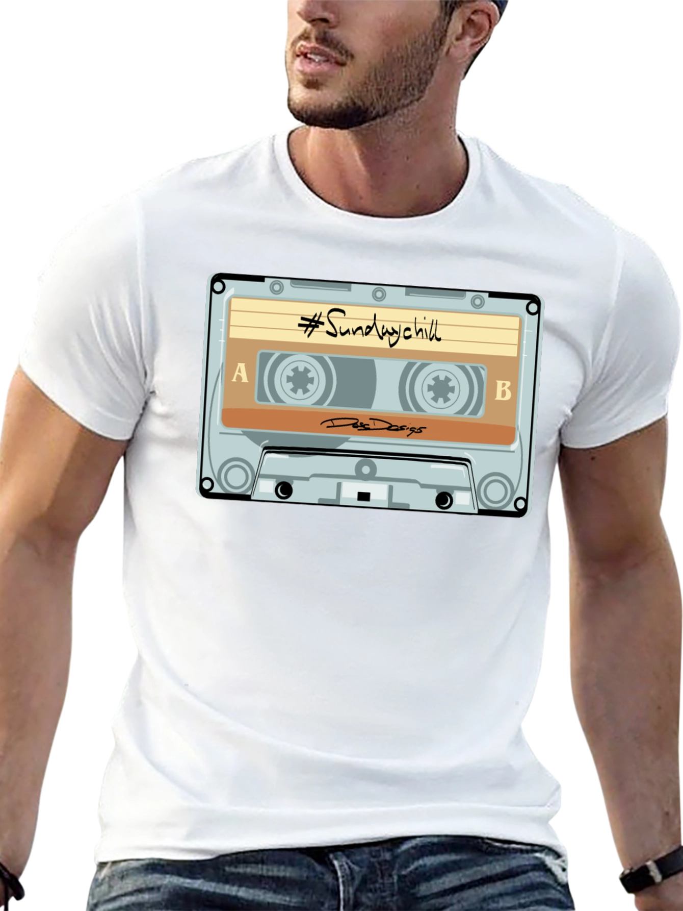 Sunday Chill Cassette Tape Graphic T-Shirt