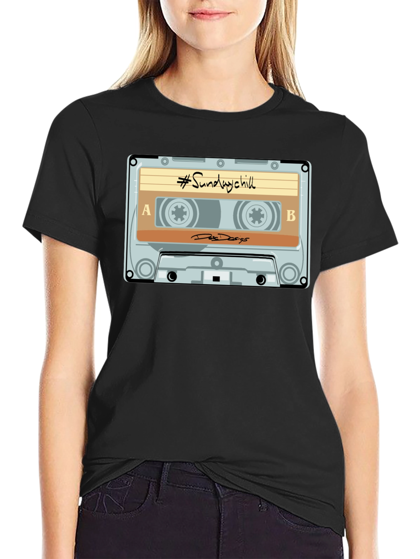 Sunday Chill Cassette Tape Graphic T-Shirt