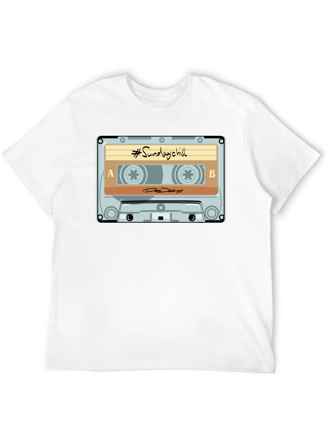 Sunday Chill Cassette Tape Graphic T-Shirt