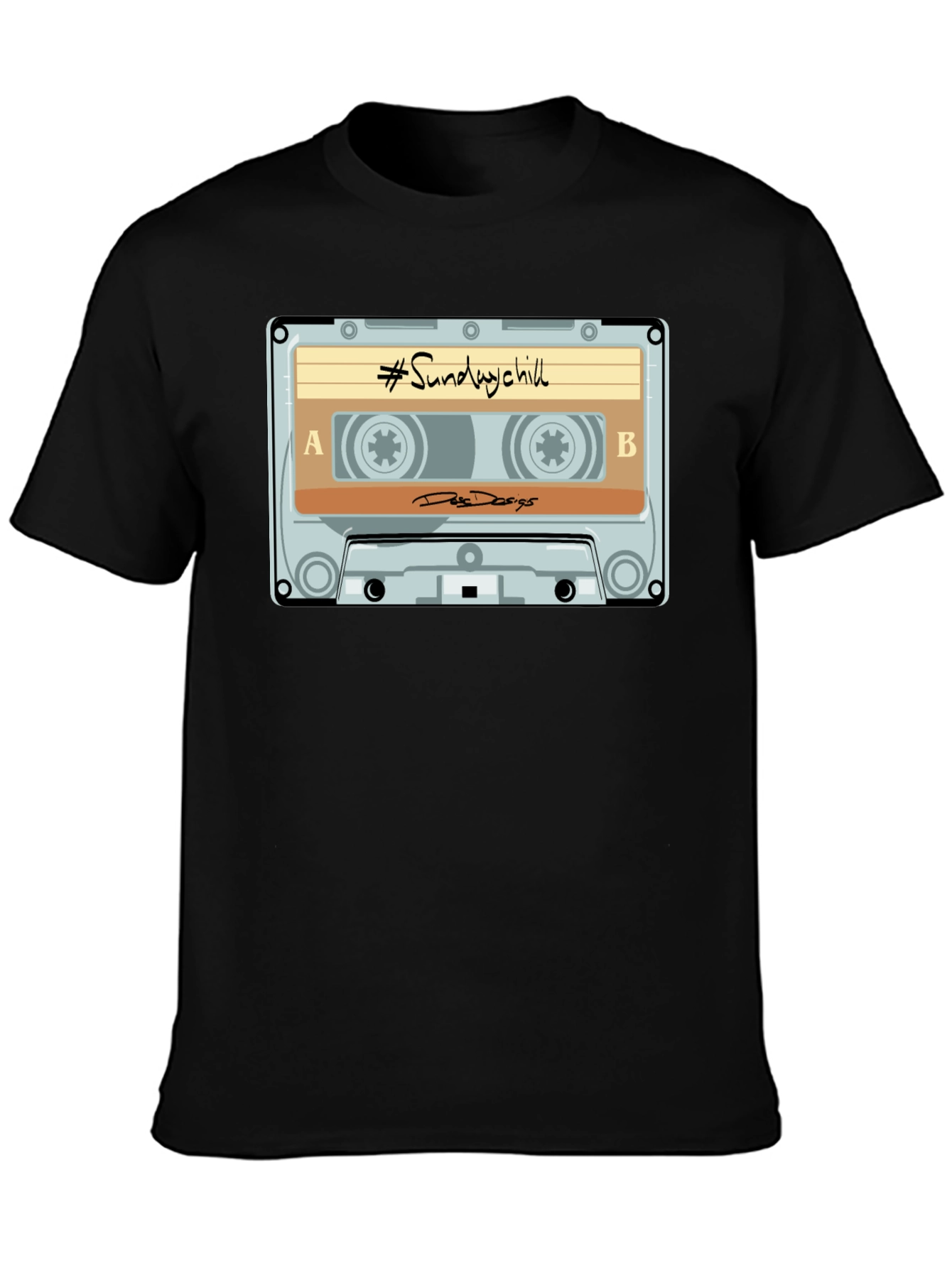 Sunday Chill Cassette Tape Graphic T-Shirt