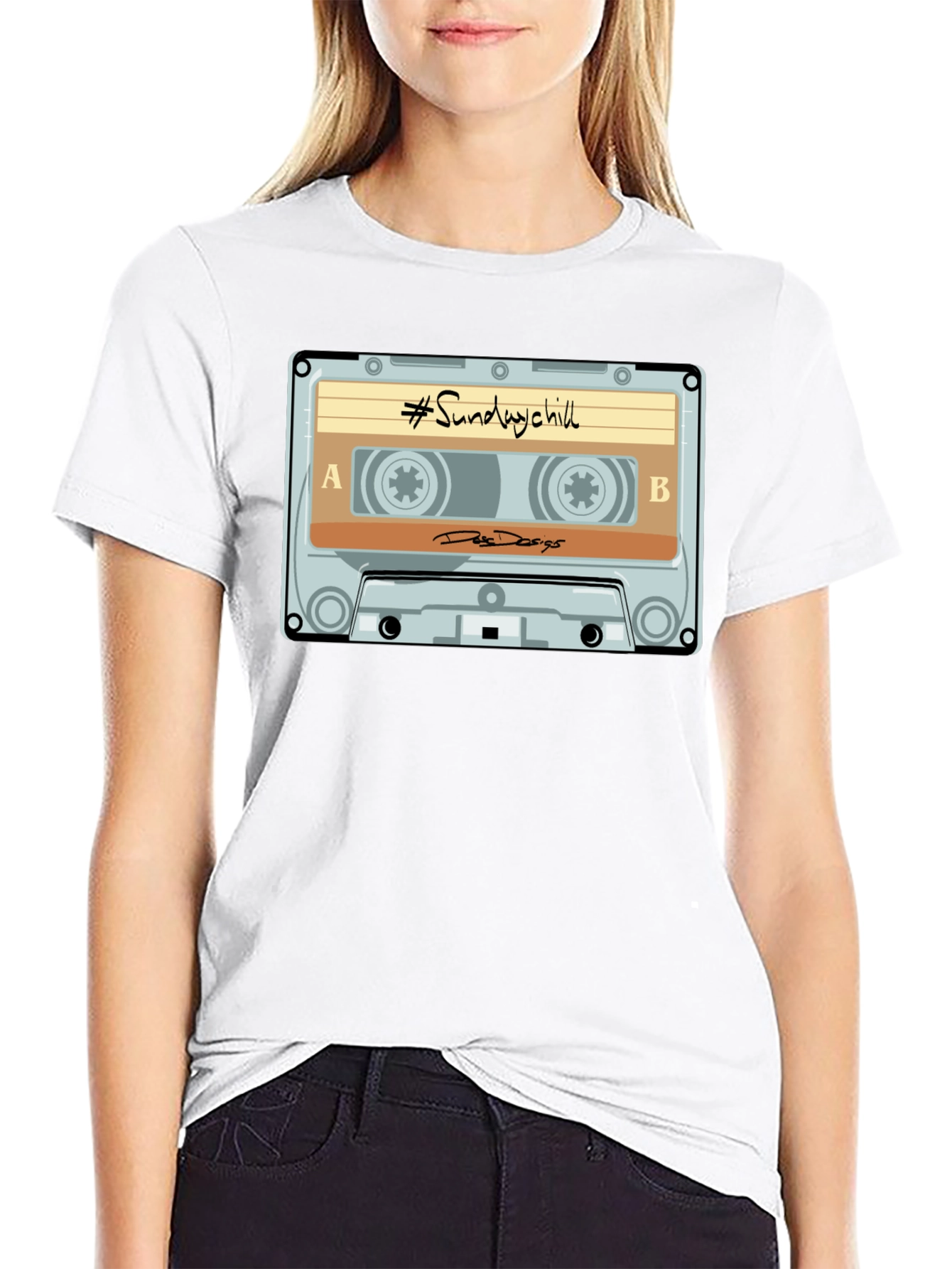 Sunday Chill Cassette Tape Graphic T-Shirt