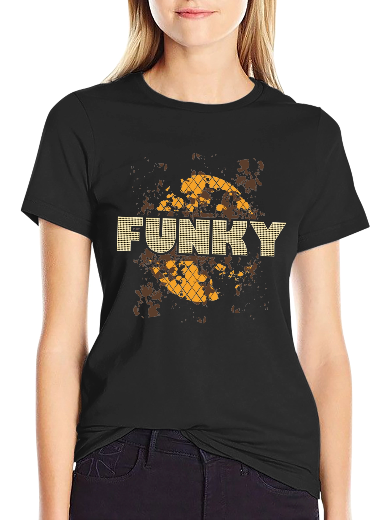 Funky Style Black Graphic Tee