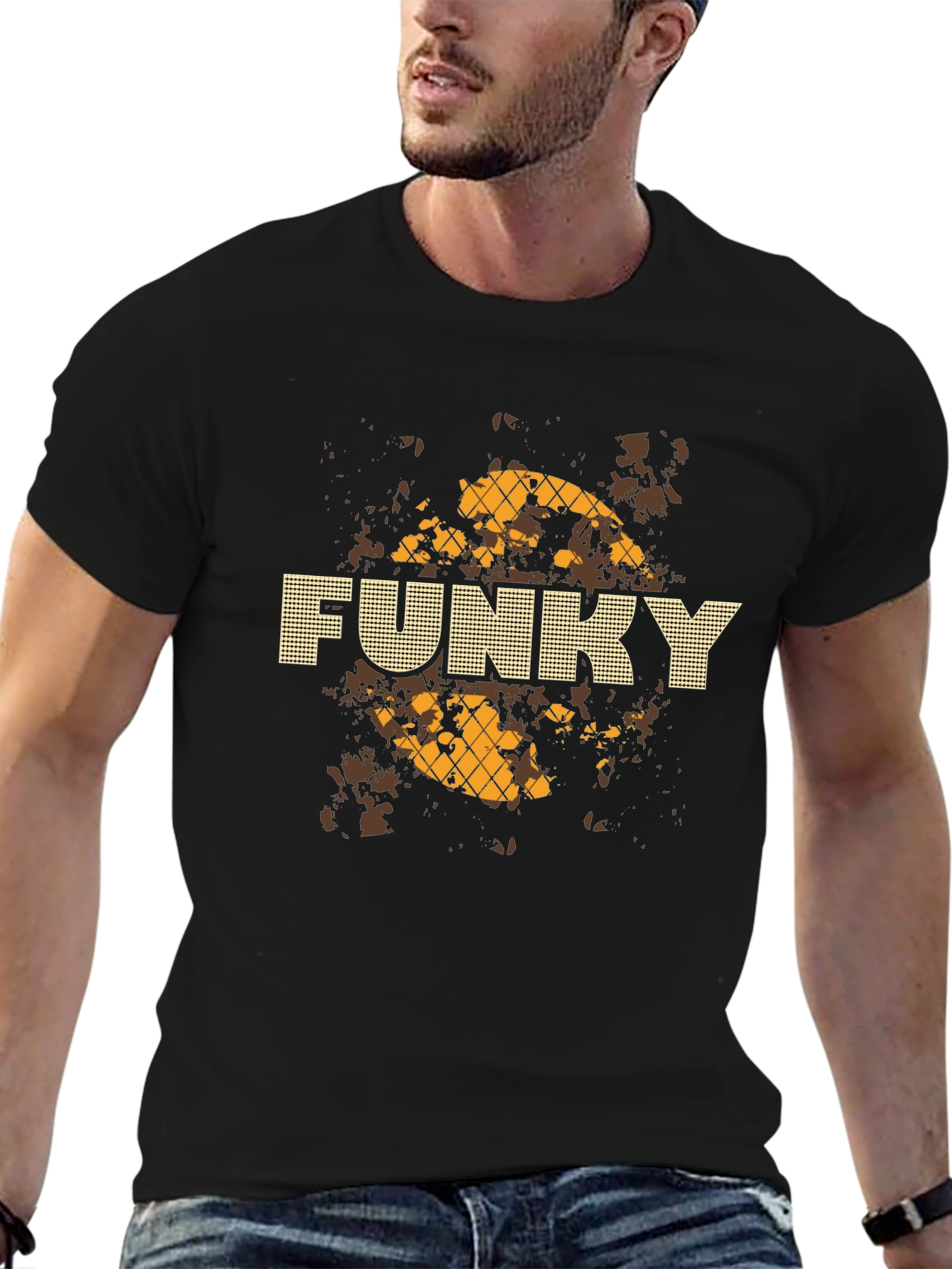 Funky Style Black Graphic Tee