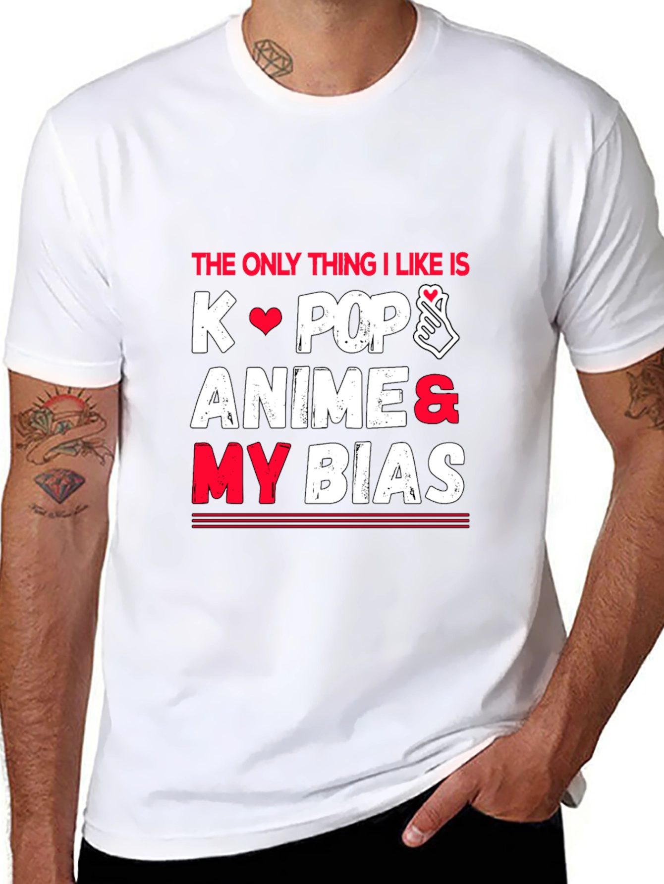 K-Pop Anime My Bias Graphic Tee