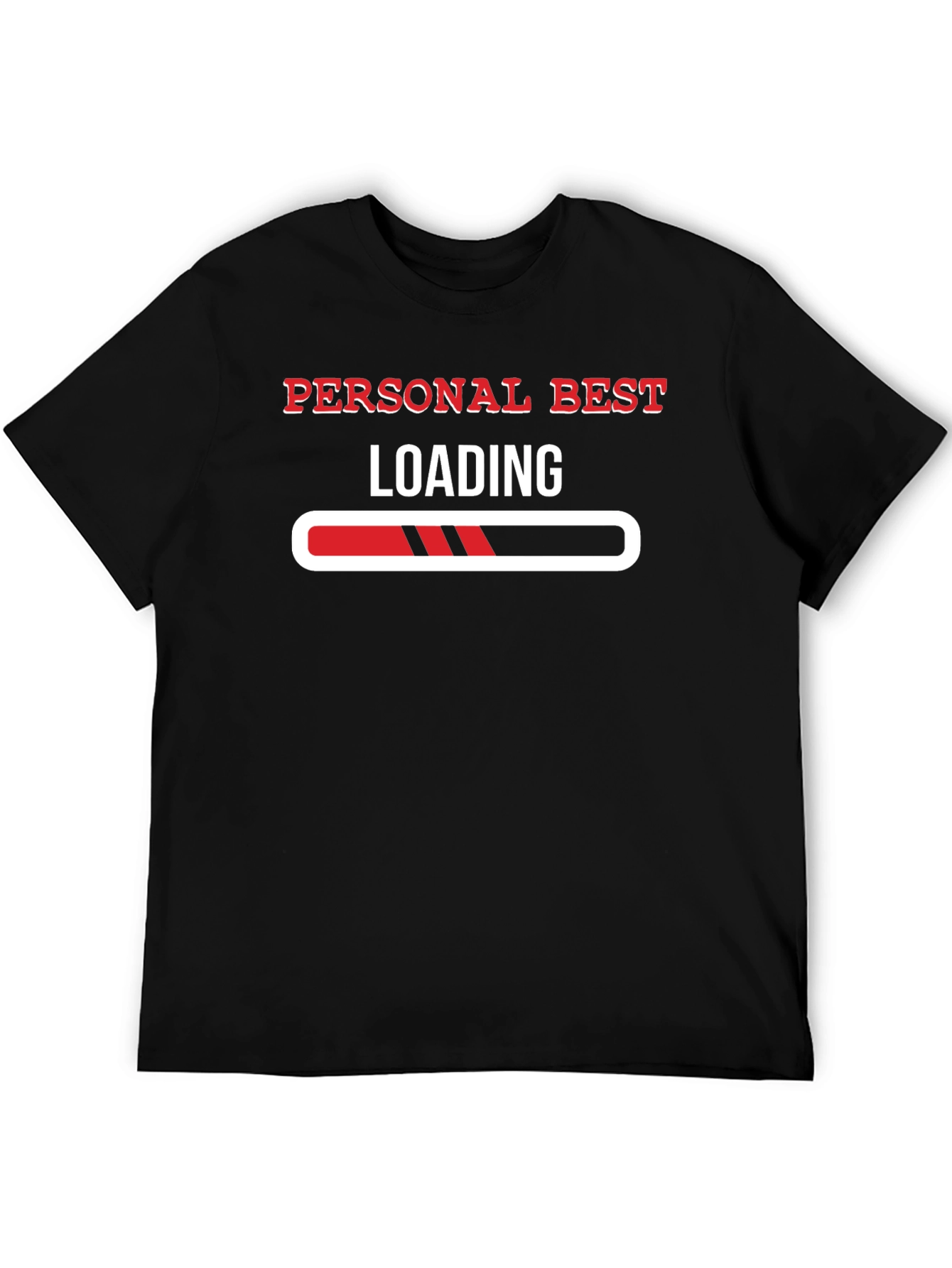 Personal Best Loading Black Graphic Tee