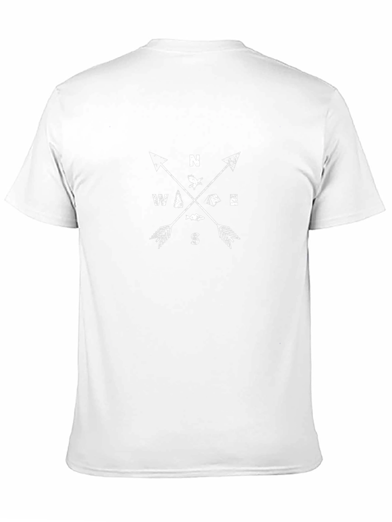 Adventure Compass Graphic Tee - Black Cotton Blend