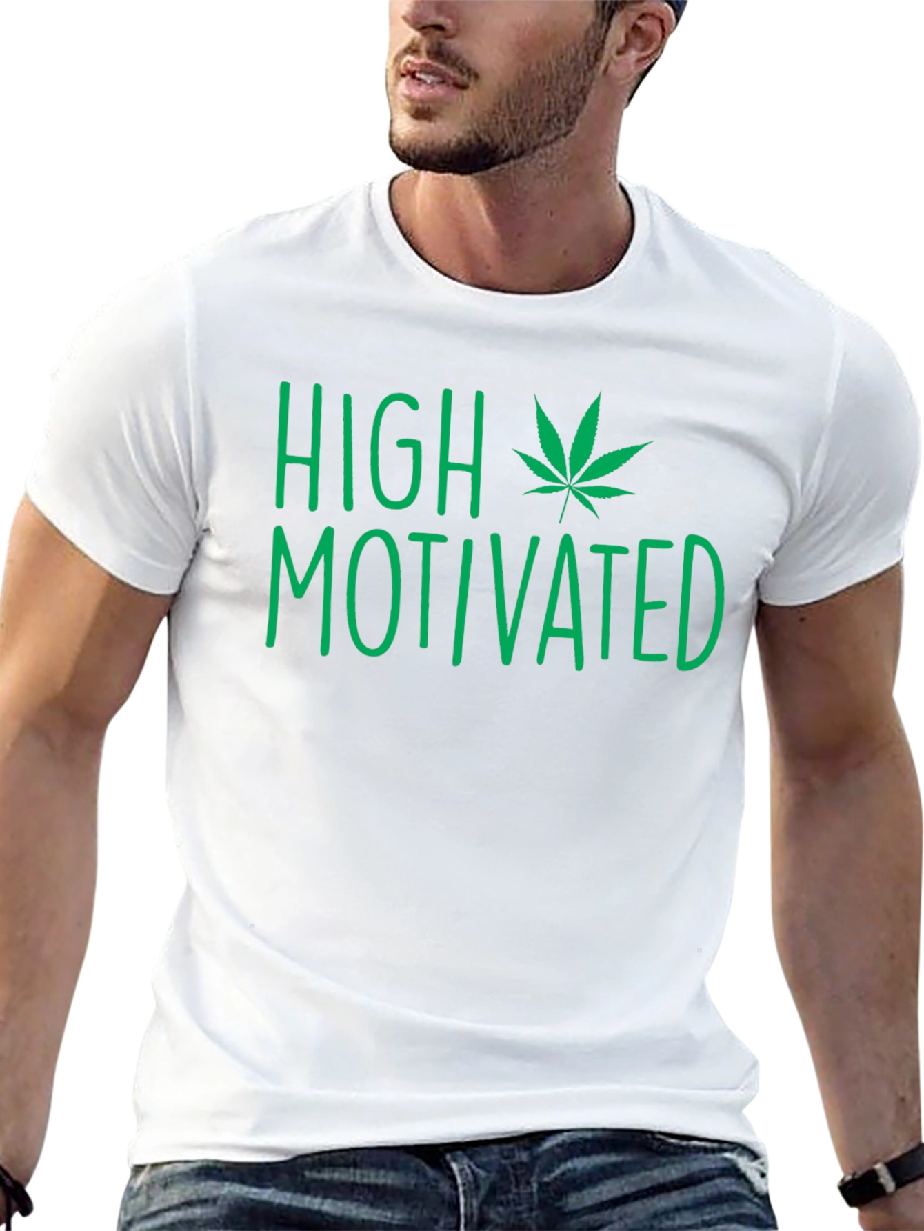High Motivated Graphic Tee - Black