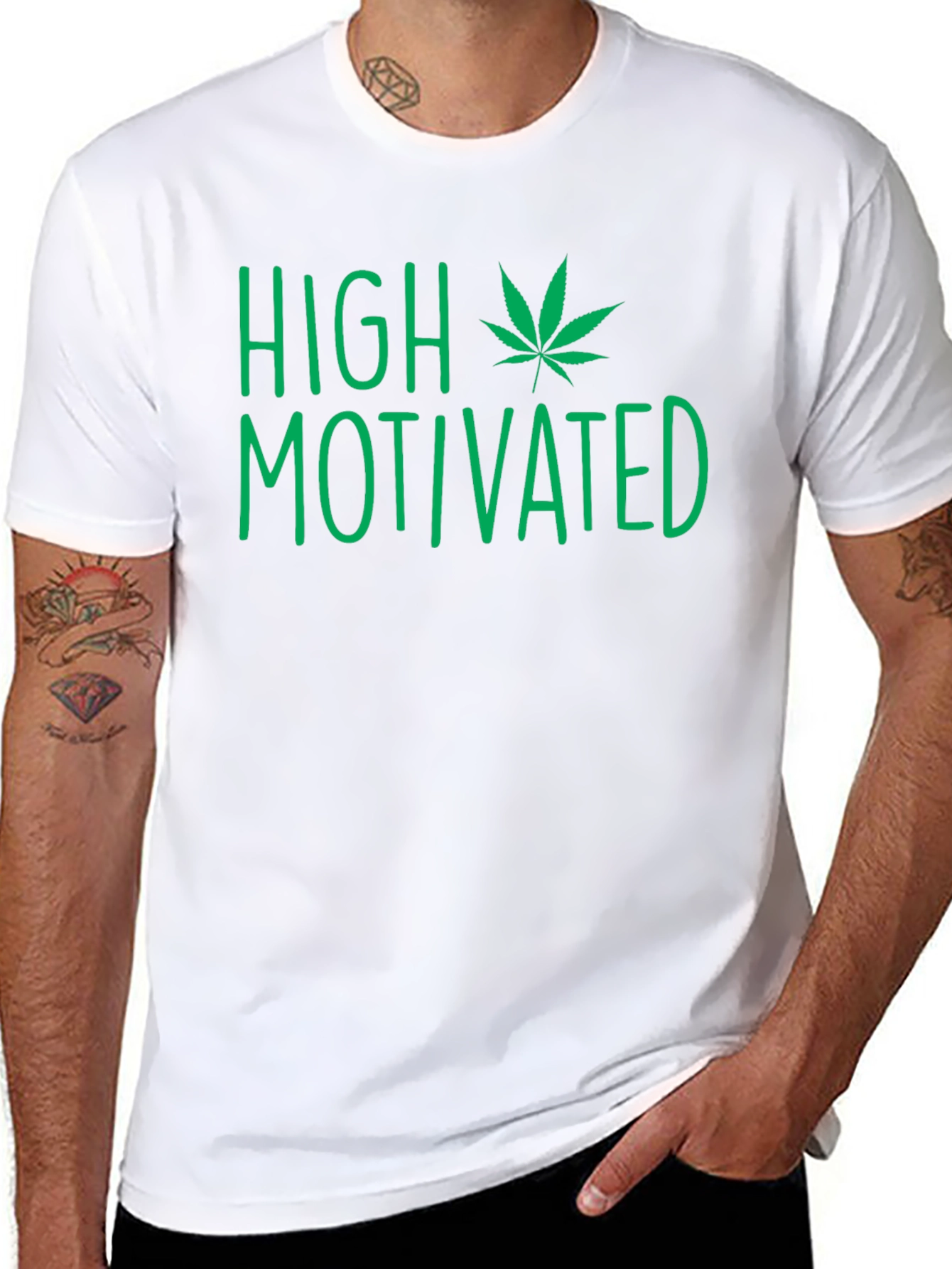 High Motivated Graphic Tee - Black