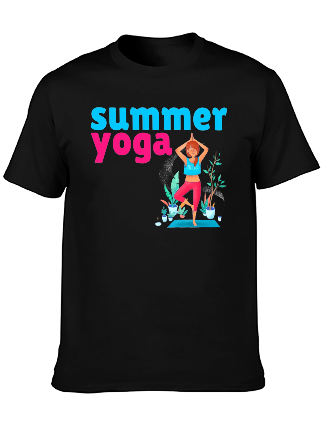 Summer Yoga Graphic T-Shirt
