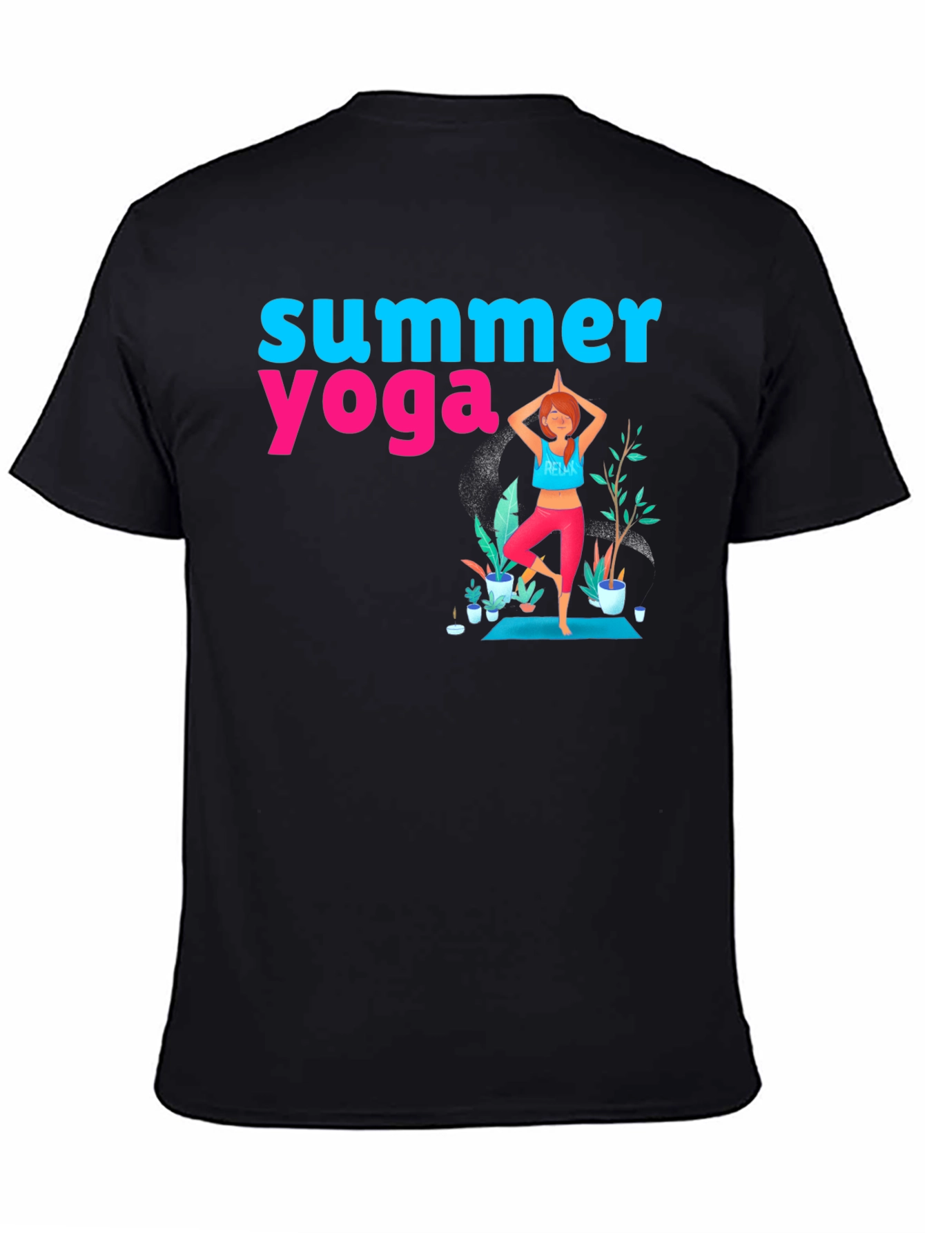 Summer Yoga Graphic T-Shirt