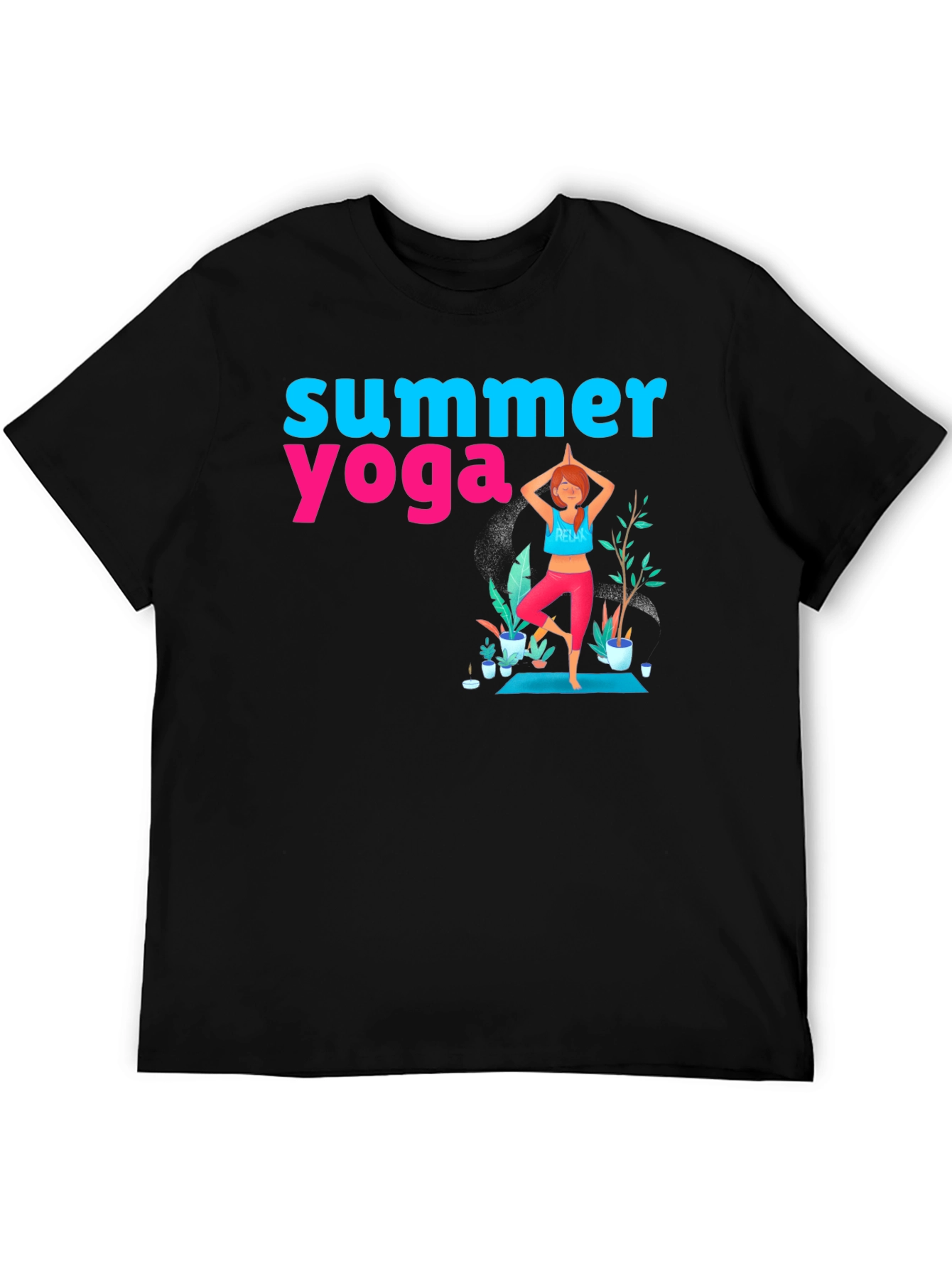 Summer Yoga Graphic T-Shirt