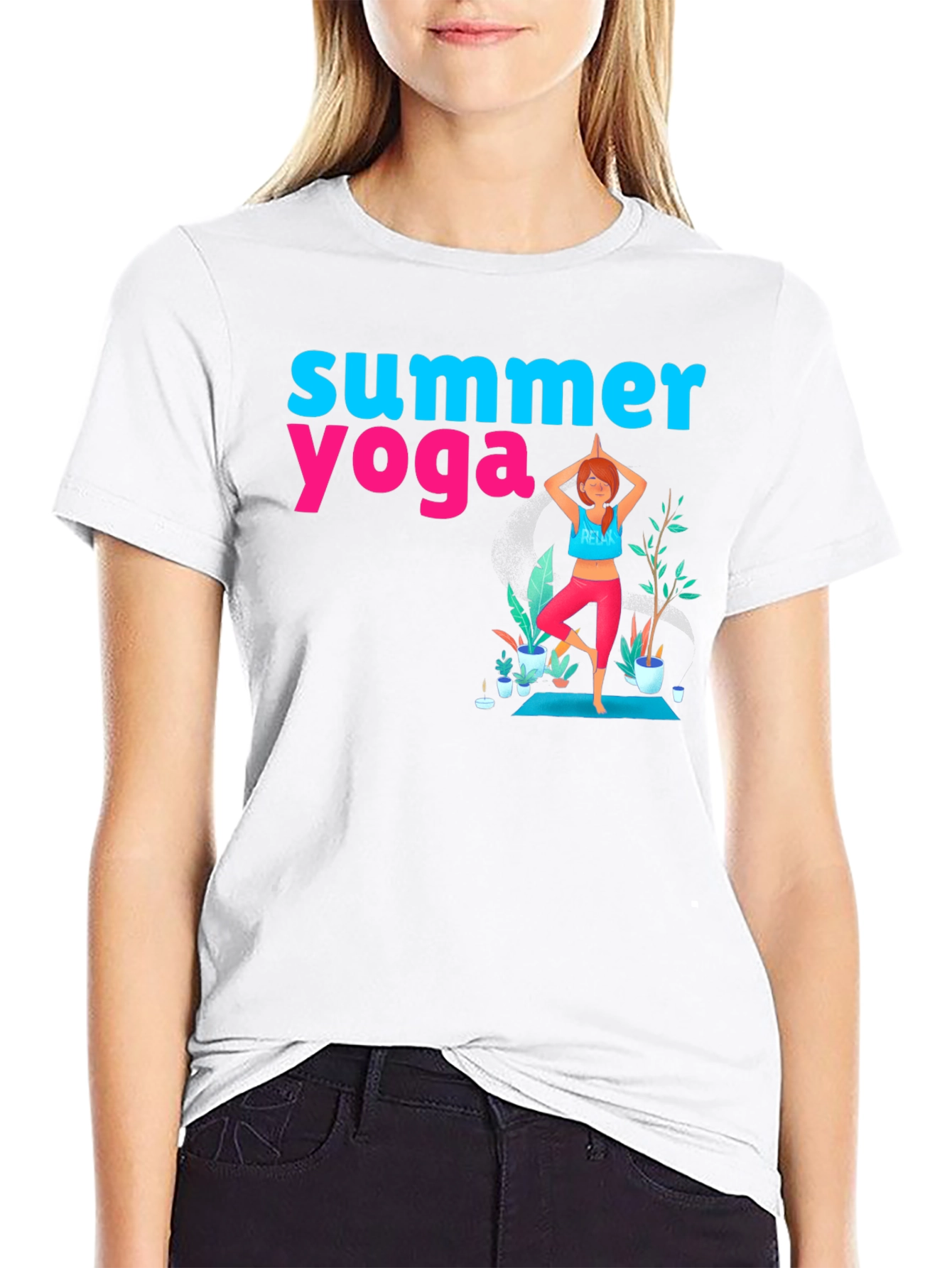 Summer Yoga Graphic T-Shirt