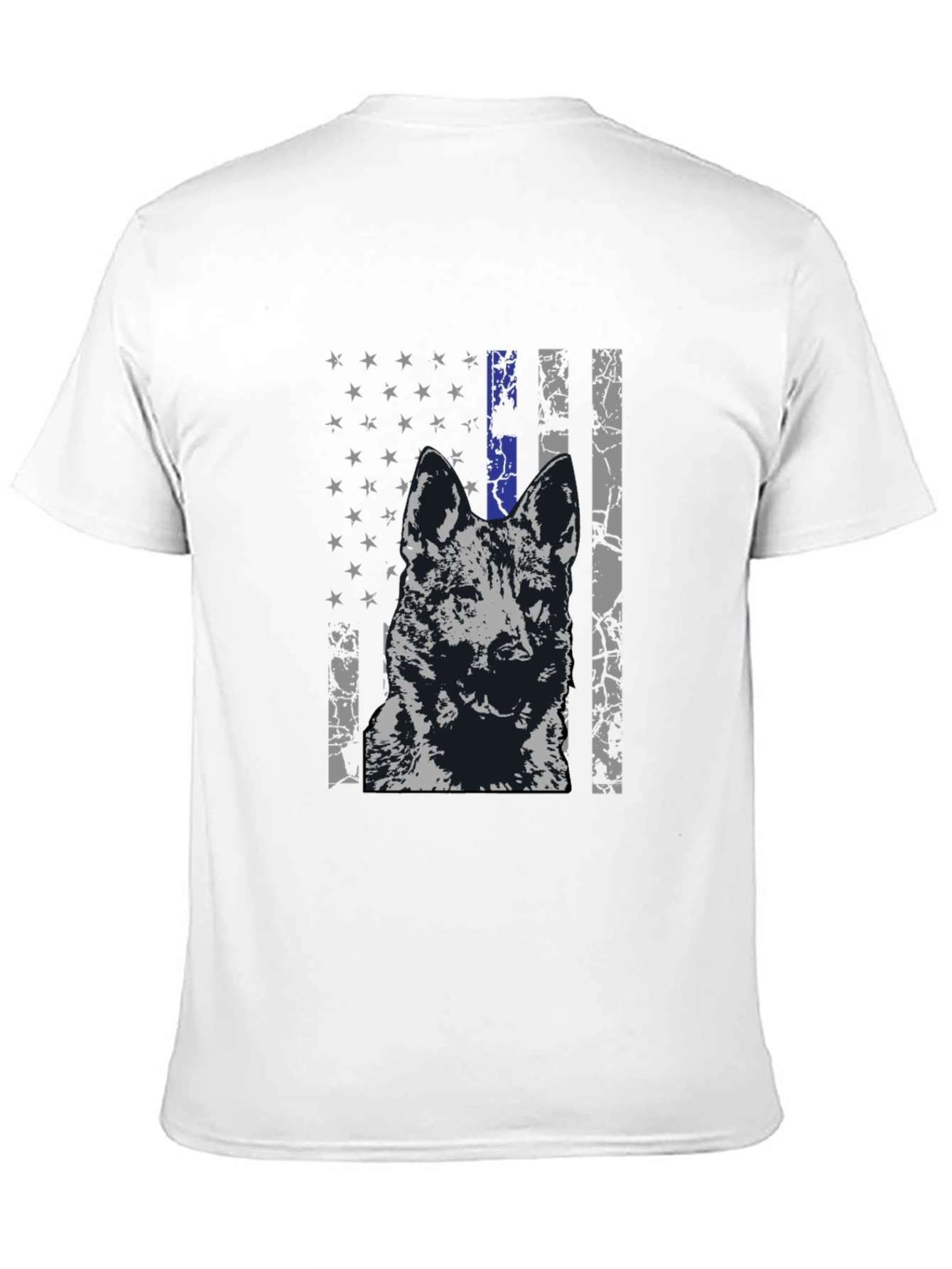 K9 Thin Blue Line Flag Graphic Tee