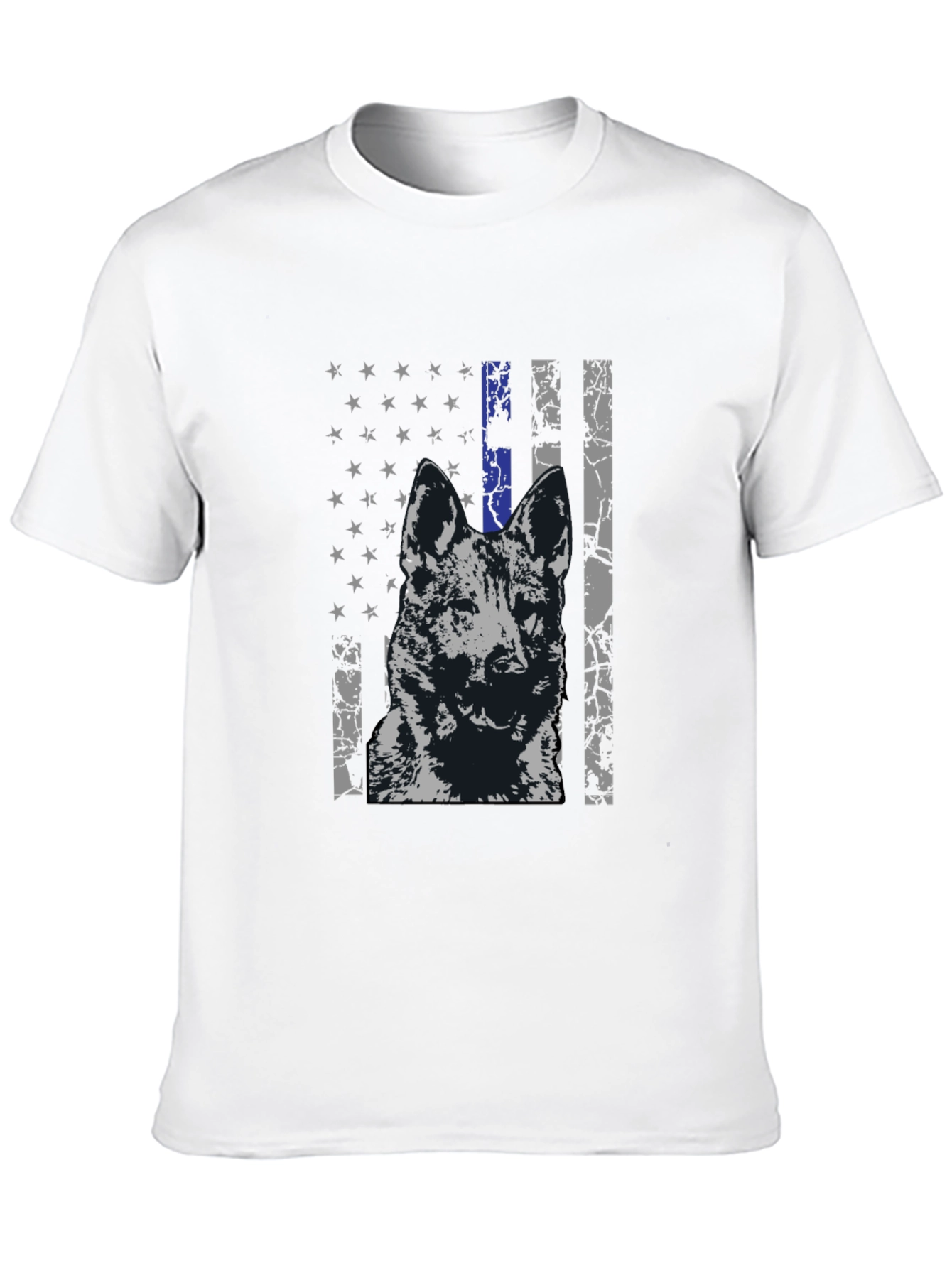 K9 Thin Blue Line Flag Graphic Tee