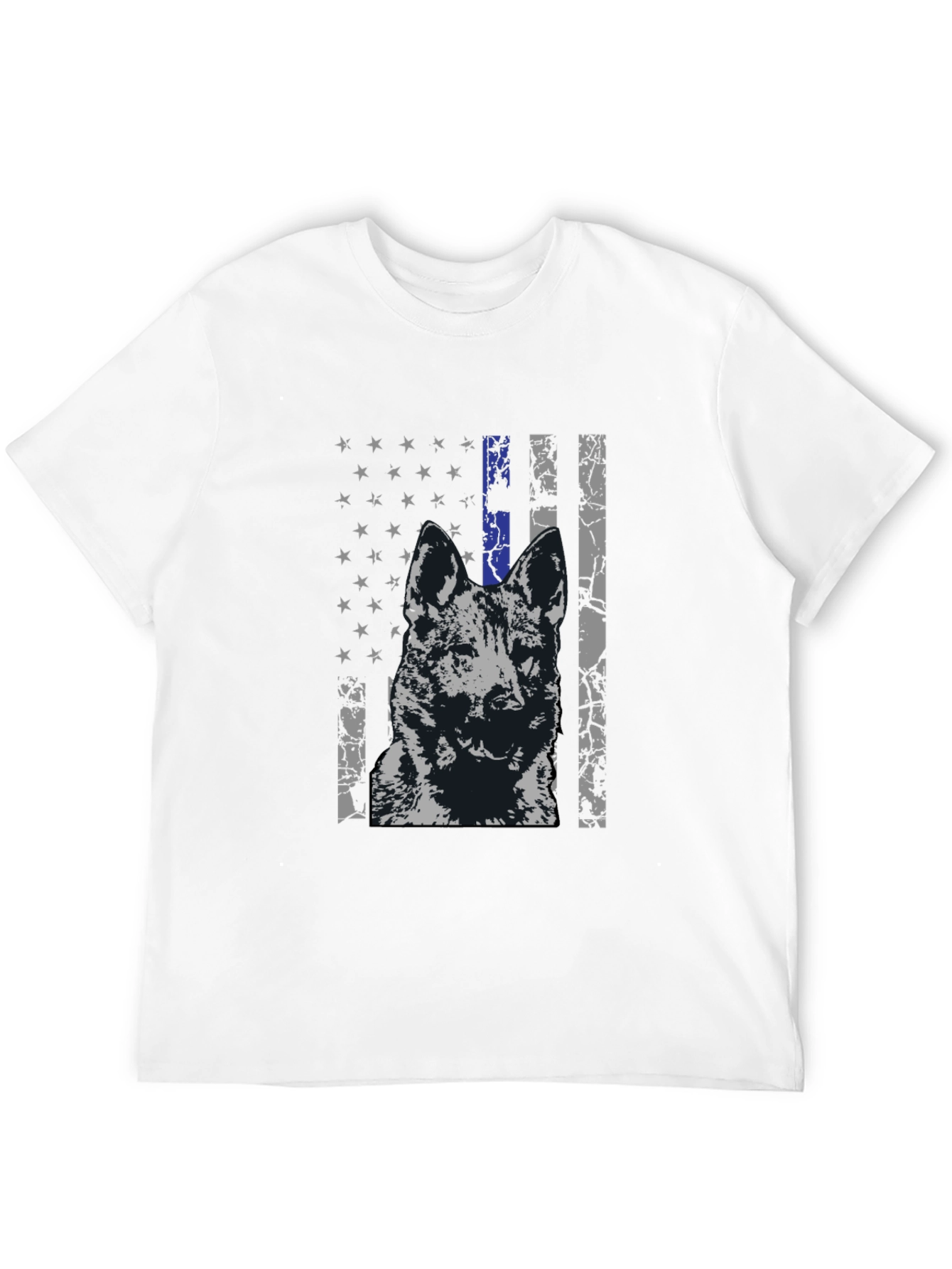 K9 Thin Blue Line Flag Graphic Tee