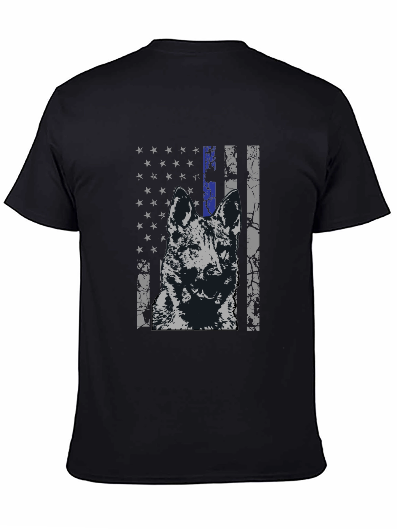 K9 Thin Blue Line Flag Graphic Tee